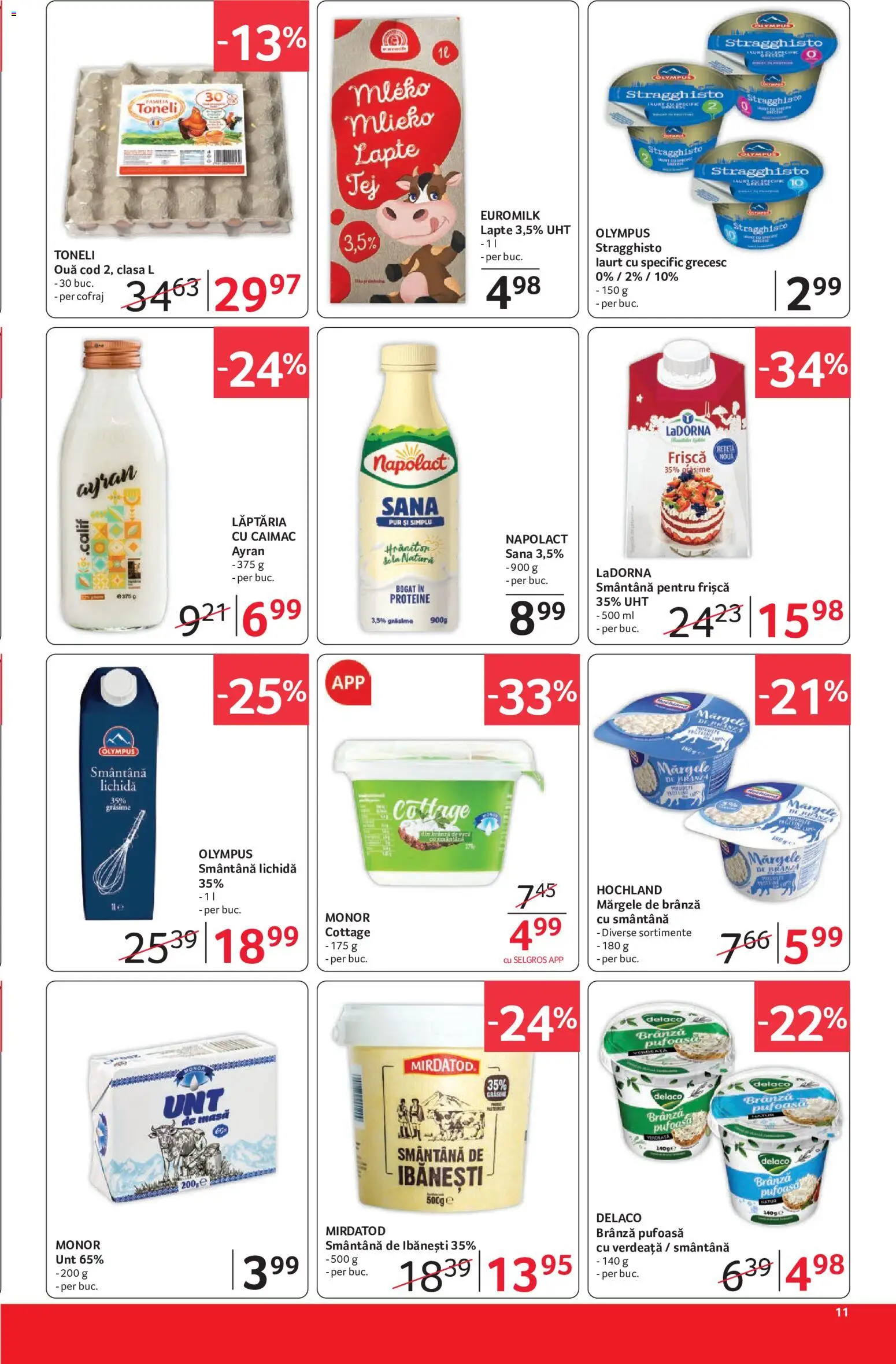 Catalog Selgros 29 Mai - 10 Iunie 2026 | Pagina 11 | Produse: Masă, Lapte, Ouă, Verdeață