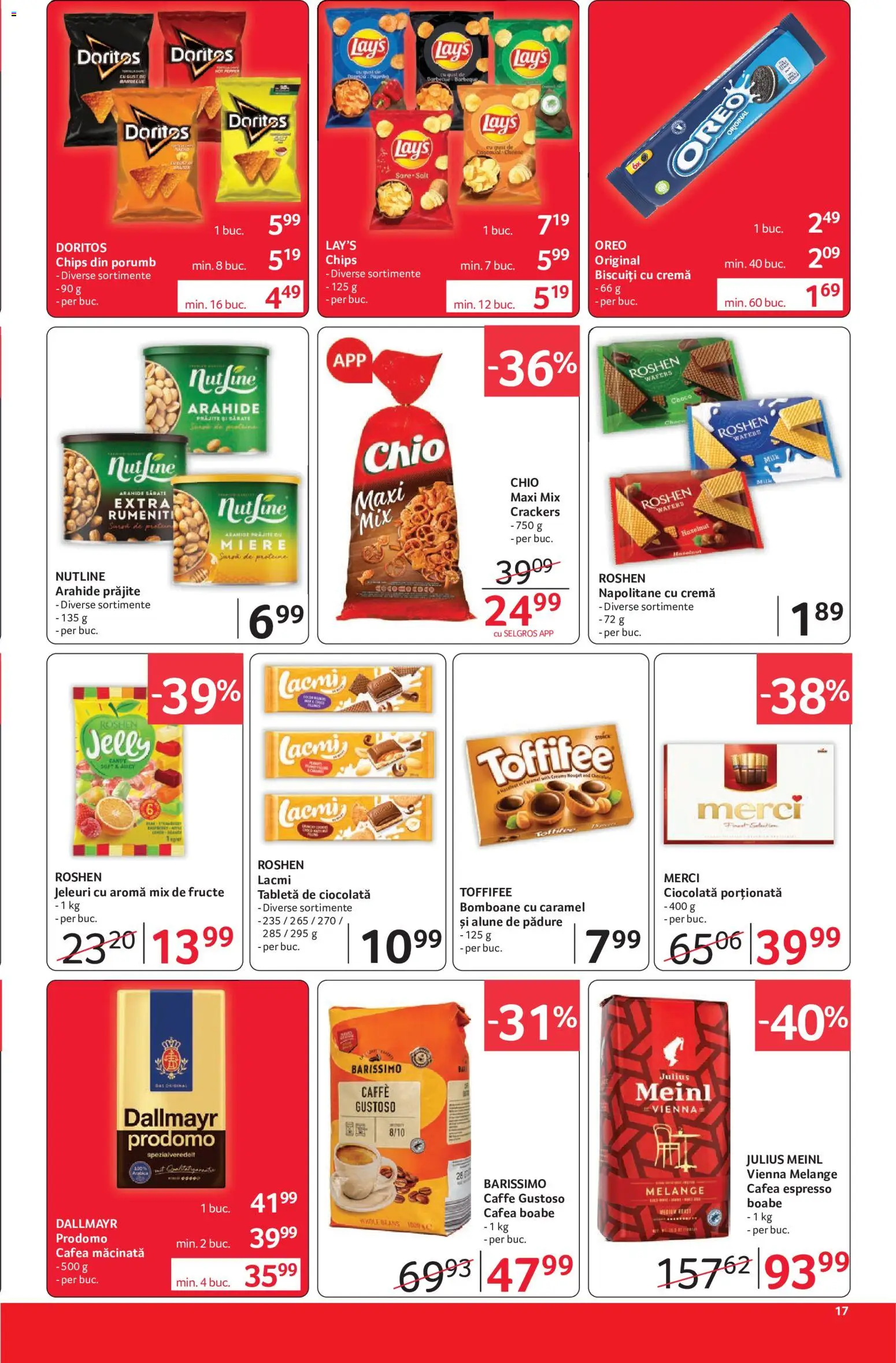 Catalog Selgros 29 Mai - 10 Iunie 2026 | Pagina 17 | Produse: Napolitane, Cremă, Cafea, Jeleuri