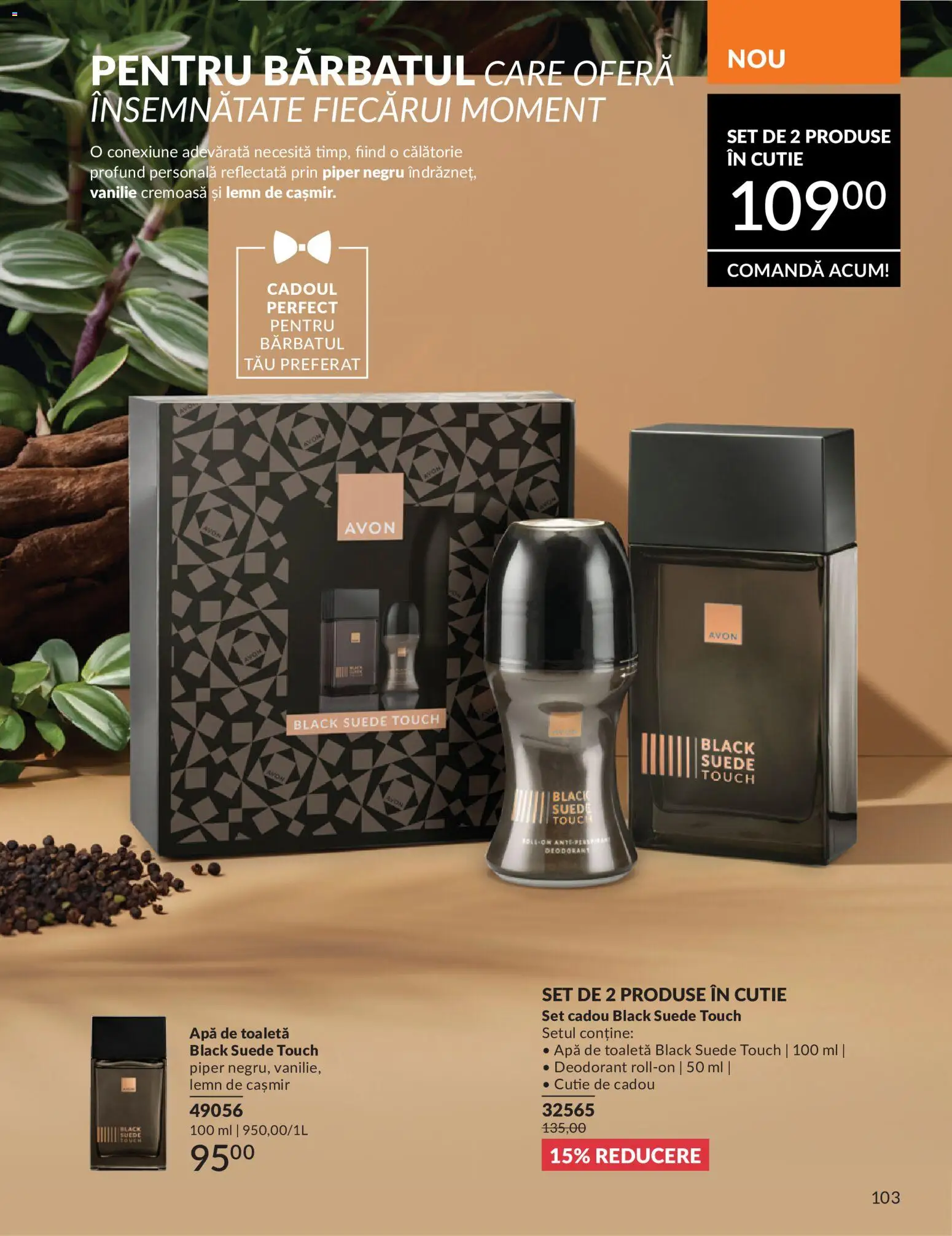 Catalog Avon 1 - 29 Iunie 2026 | Pagina 105 | Produse: Cutie, Apă de toaletă, Apă, Piper