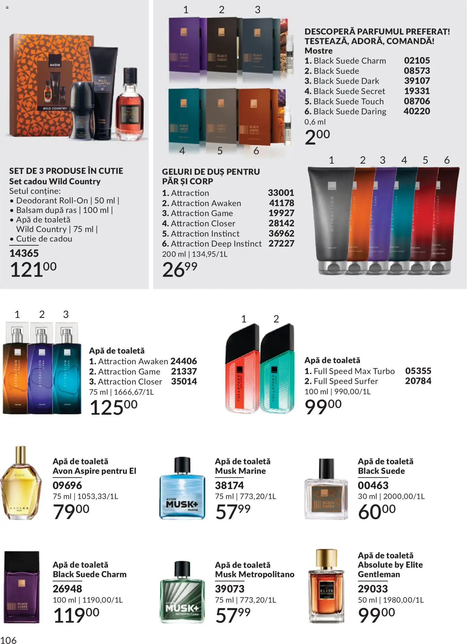 Catalog Avon 1 - 29 Iunie 2026 | Pagina 108 | Produse: Cutie, Parfum, Apă de toaletă, Deodorant