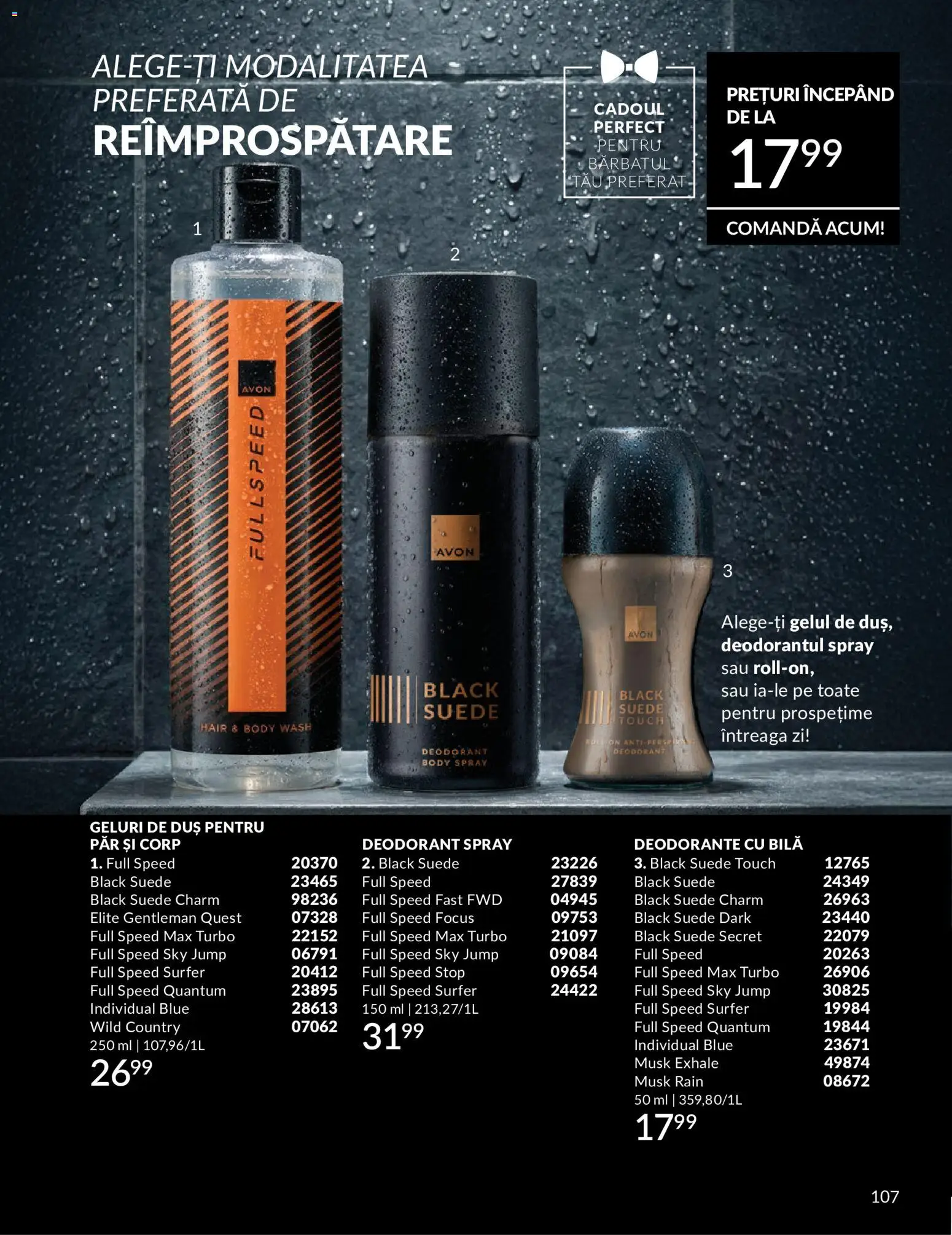 Catalog Avon 1 - 29 Iunie 2026 | Pagina 109 | Produse: Body, Duș, Deodorant