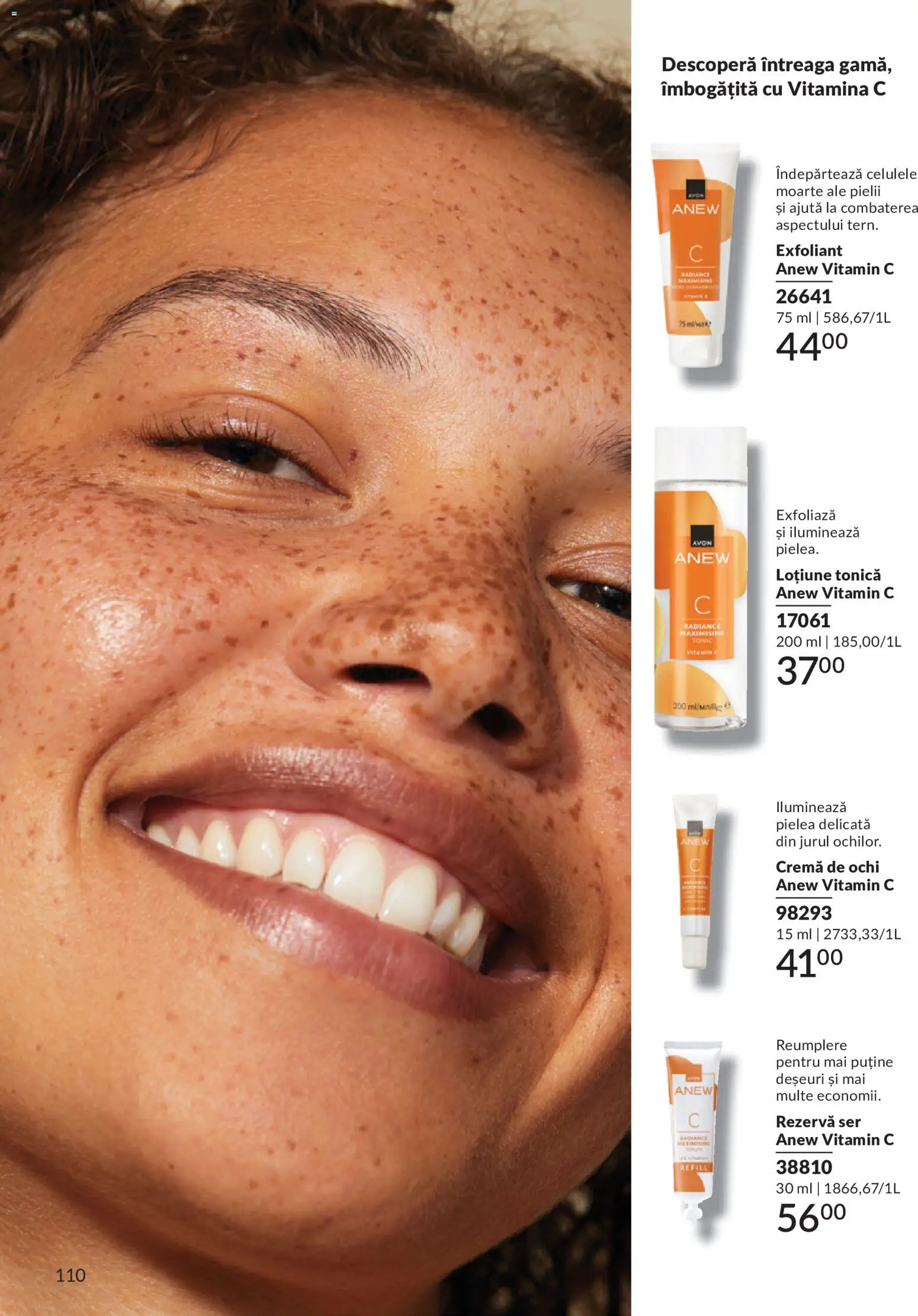 Catalog Avon 1 - 29 Iunie 2026 | Pagina 112 | Produse: Loțiune tonică, Exfoliant, Serum, Cremă