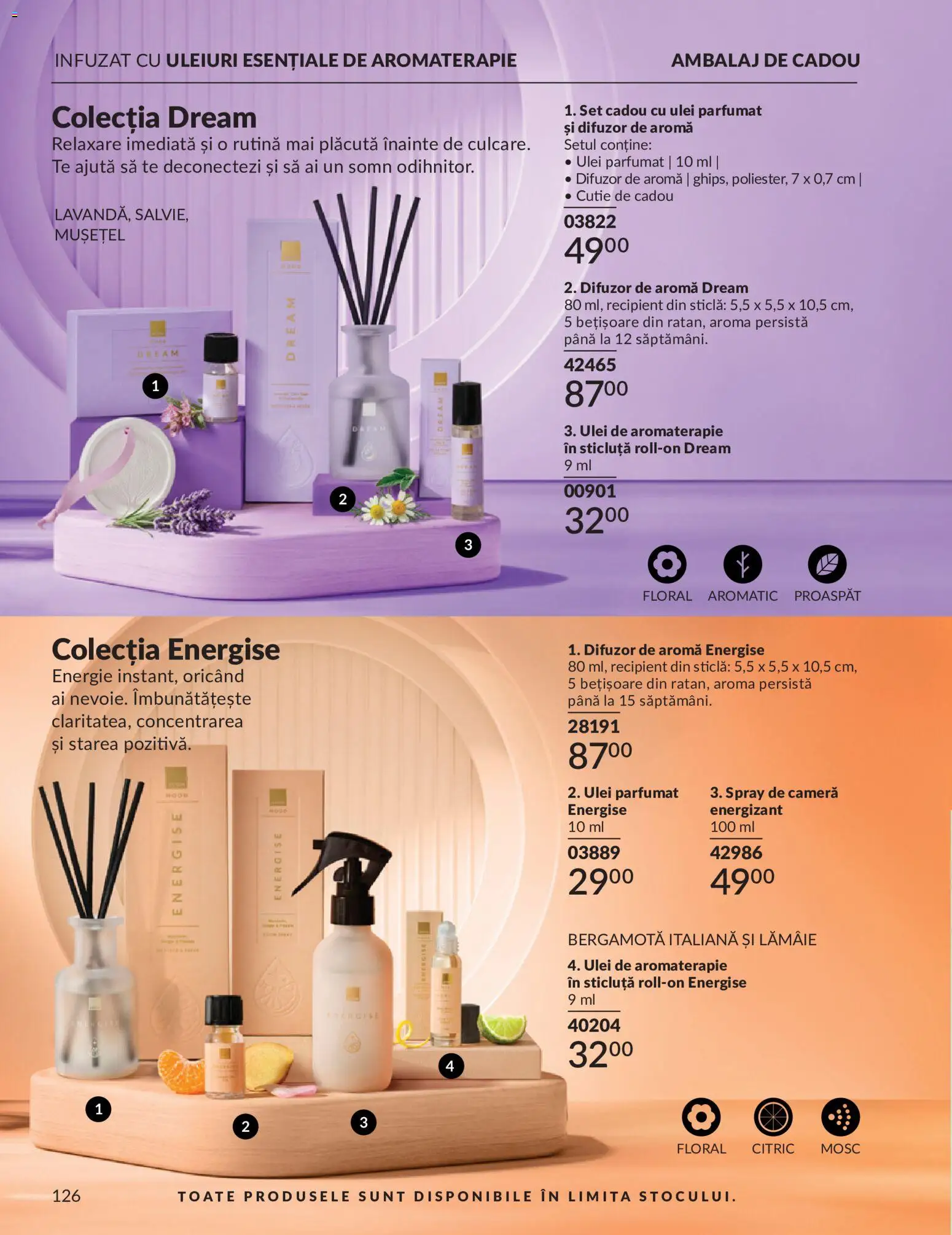 Catalog Avon 1 - 29 Iunie 2026 | Pagina 128 | Produse: Difuzor, Cutie, Ulei parfumat, Lămâie