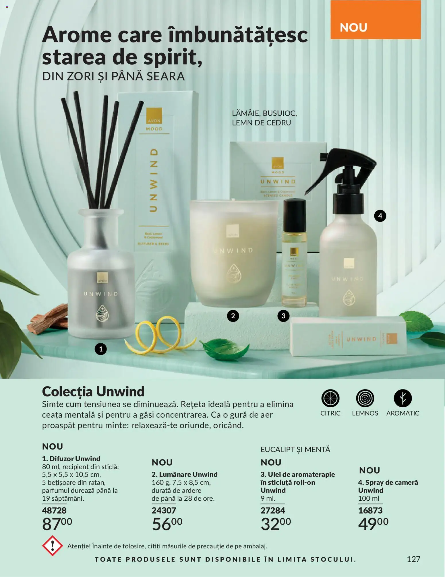 Catalog Avon 1 - 29 Iunie 2026 | Pagina 129 | Produse: Cameră, Difuzor, Lumânare, Ulei