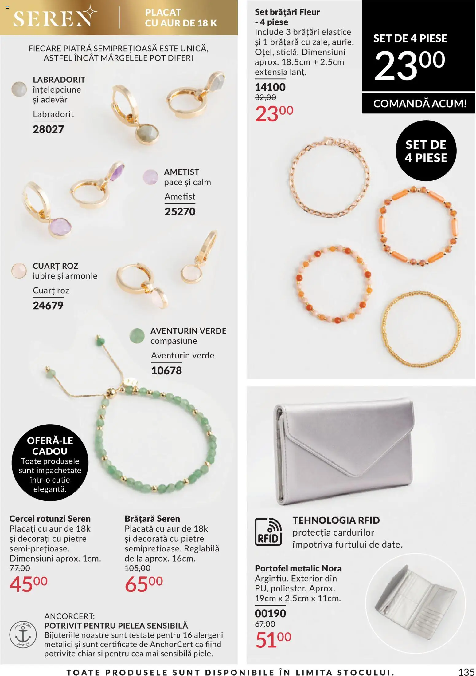 Catalog Avon 1 - 29 Iunie 2026 | Pagina 137 | Produse: Portofel, Cercei, Brățară, Cutie