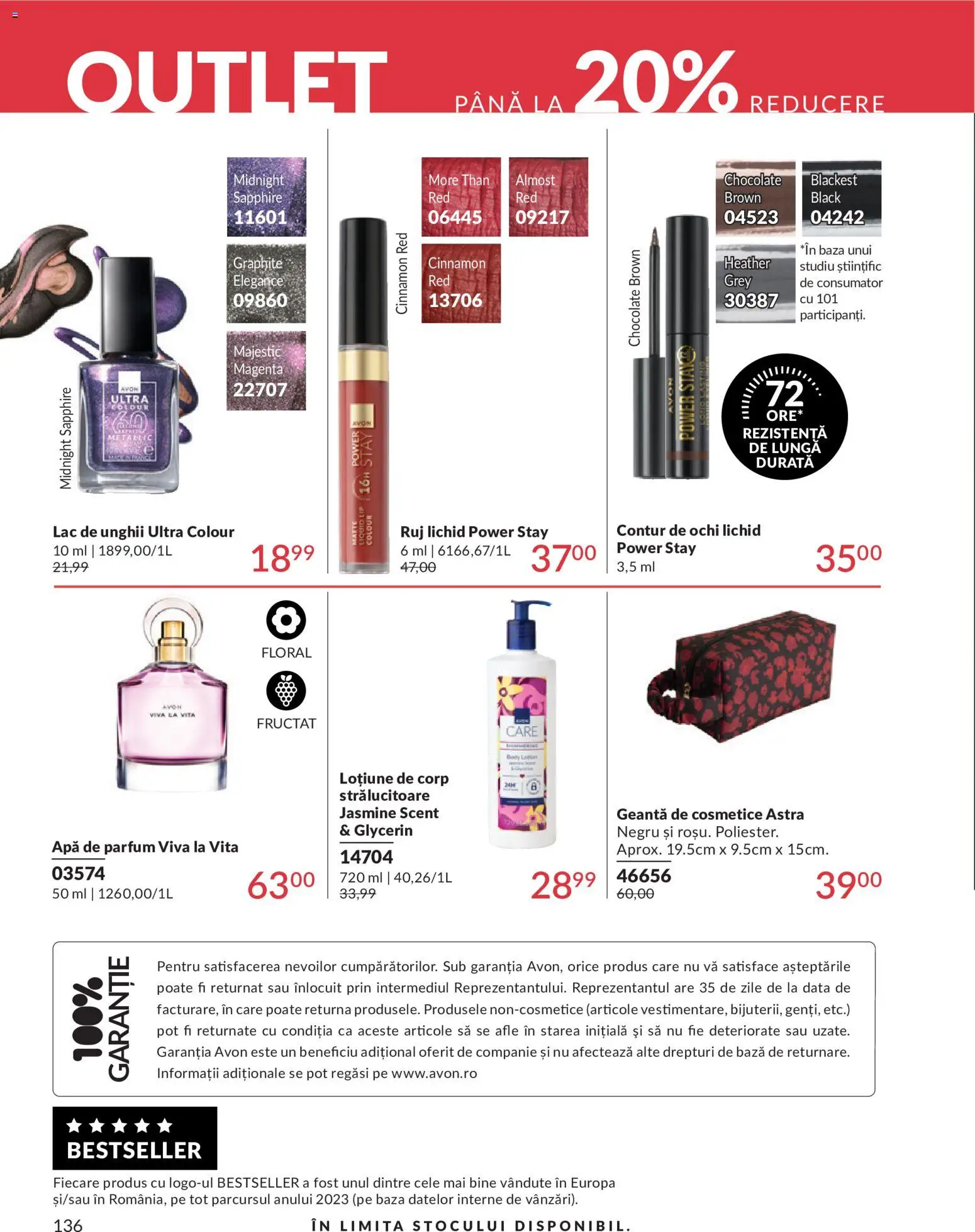 Catalog Avon 1 - 29 Iunie 2026 | Pagina 138 | Produse: Geantă, Parfum, Ruj, Lac de unghii