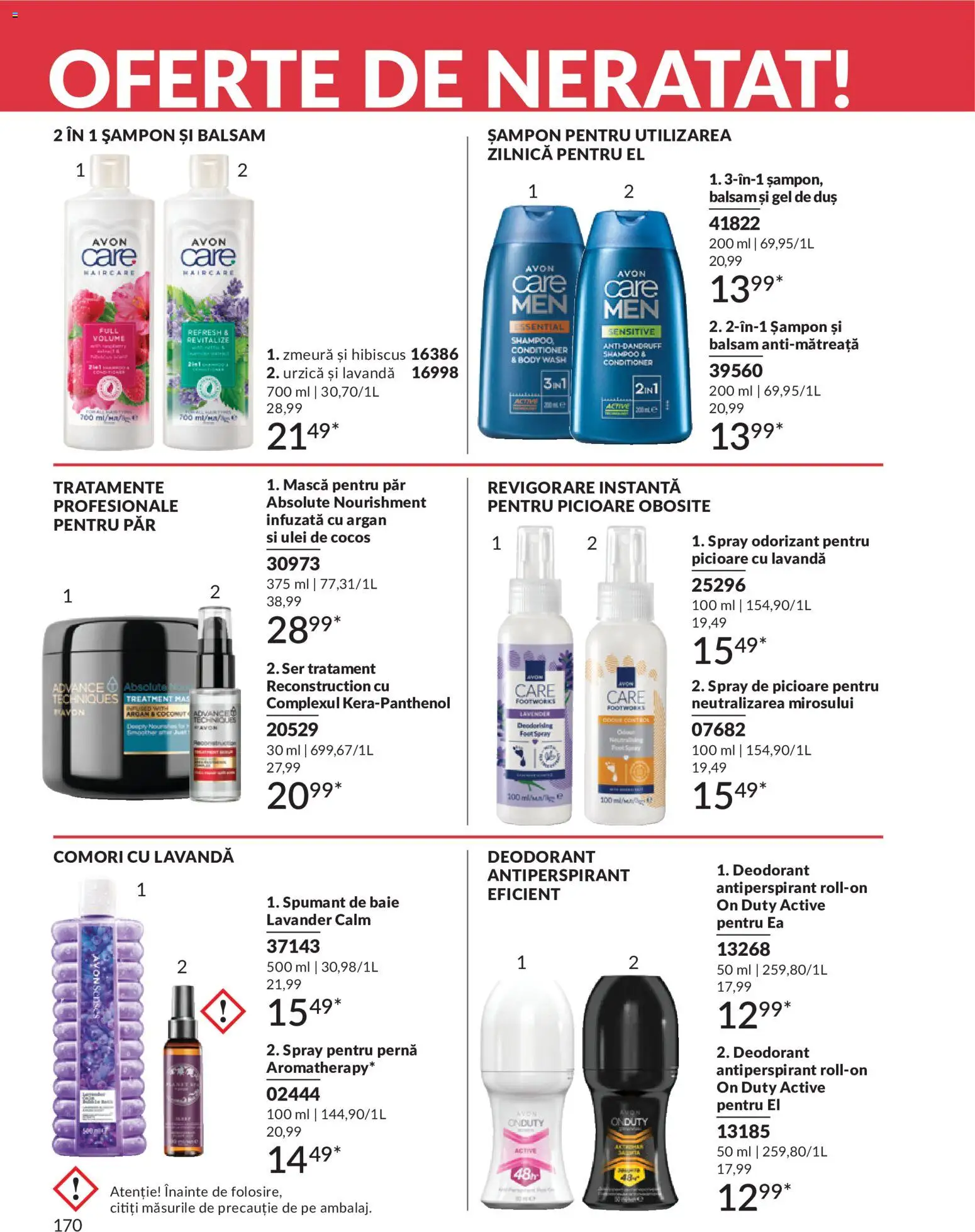 Catalog Avon 1 - 29 Iunie 2026 | Pagina 172 | Produse: Duș, Ulei, Gel de duș, Antiperspirant
