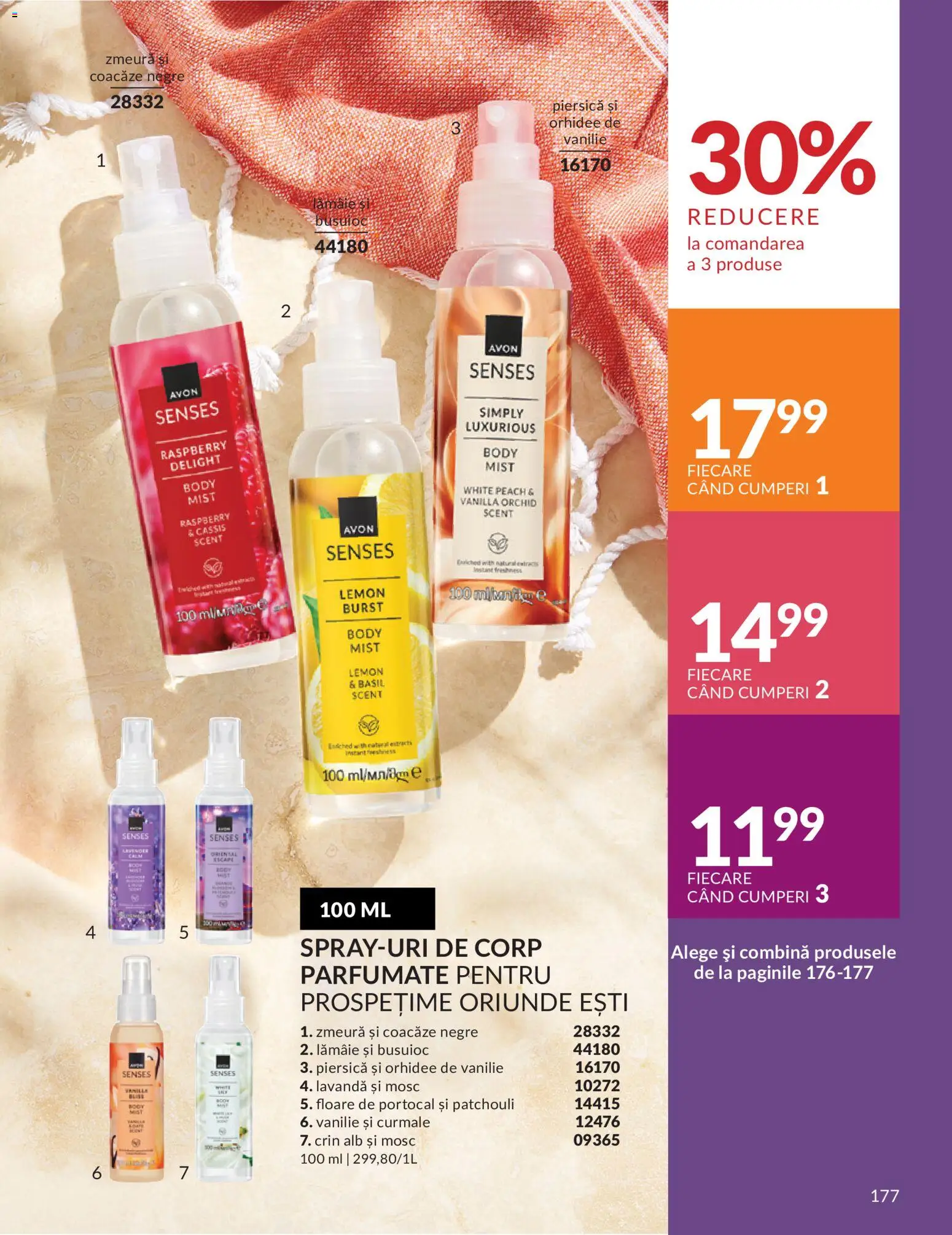 Catalog Avon 1 - 29 Iunie 2026 | Pagina 179 | Produse: Piersică, Zmeură, Orhidee, Body