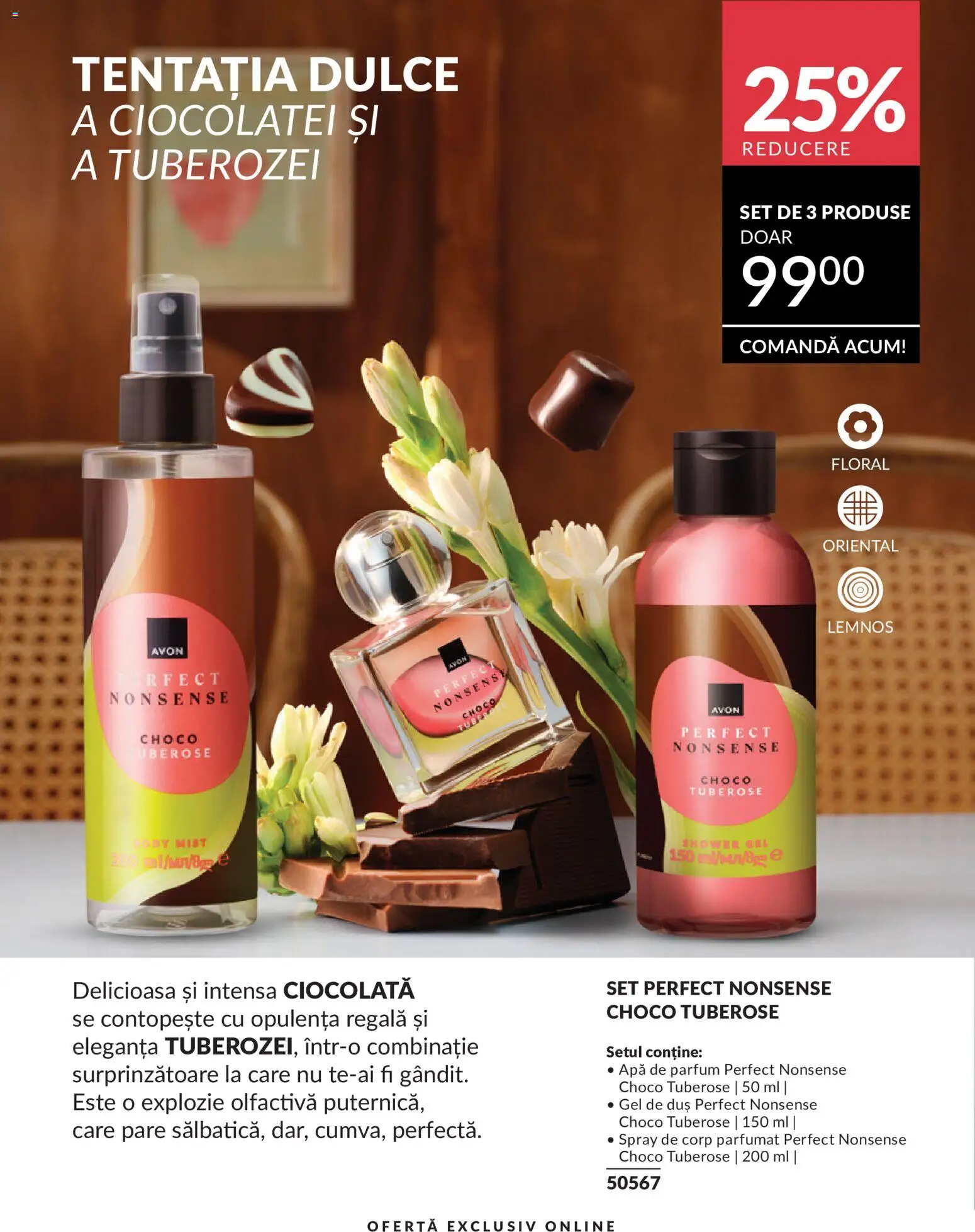 Catalog Avon 1 - 29 Iunie 2026 | Pagina 185 | Produse: Apă de parfum, Body, Duș, Ciocolată