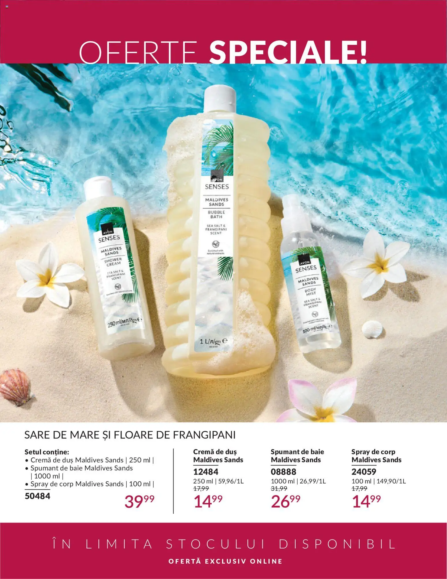 Catalog Avon 1 - 29 Iunie 2026 | Pagina 210 | Produse: Duș, Cremă, Sare, Spumant de baie