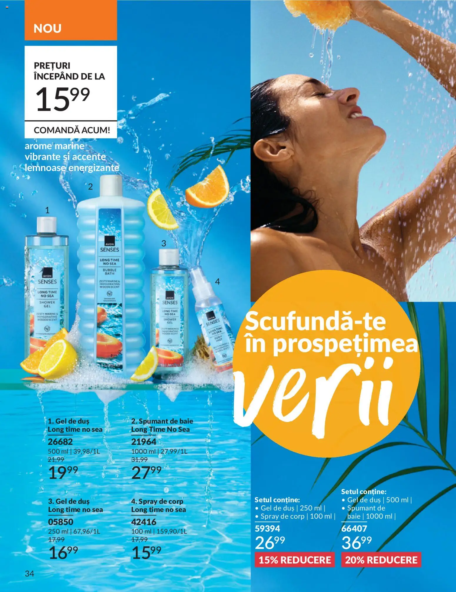 Catalog Avon 1 - 29 Iunie 2026 | Pagina 36 | Produse: Body, Duș, Gel de duș, Spumant de baie
