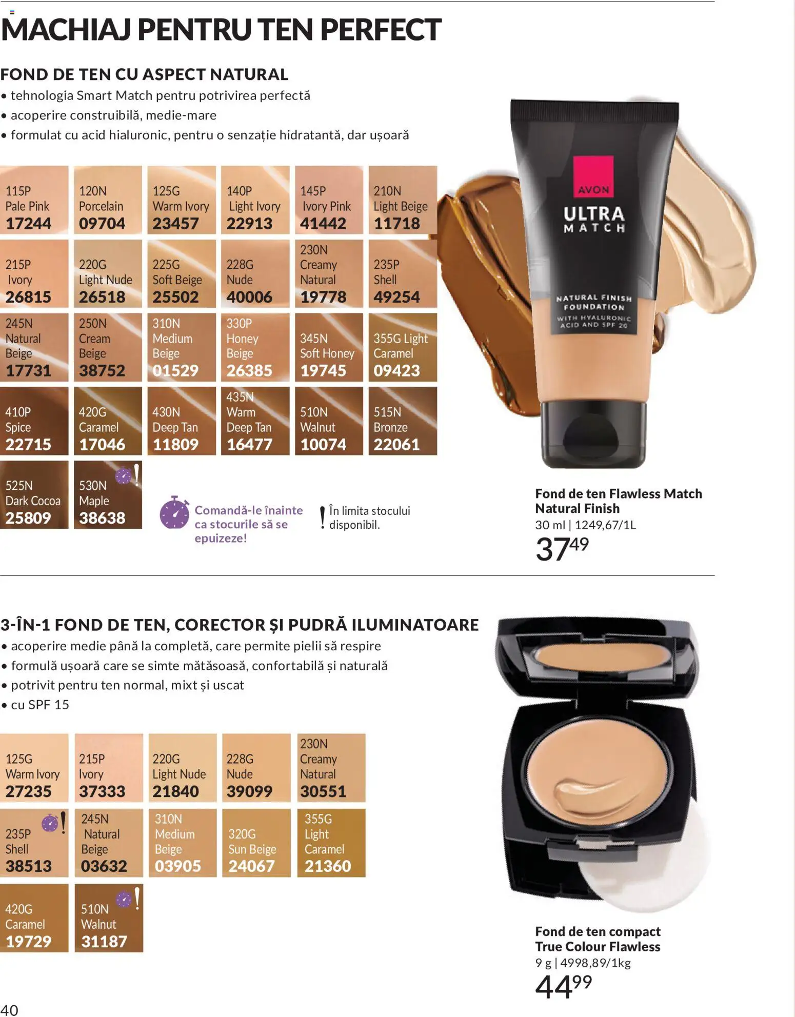 Catalog Avon 1 - 29 Iunie 2026 | Pagina 42 | Produse: Fond de ten, Machiaj, Pudră