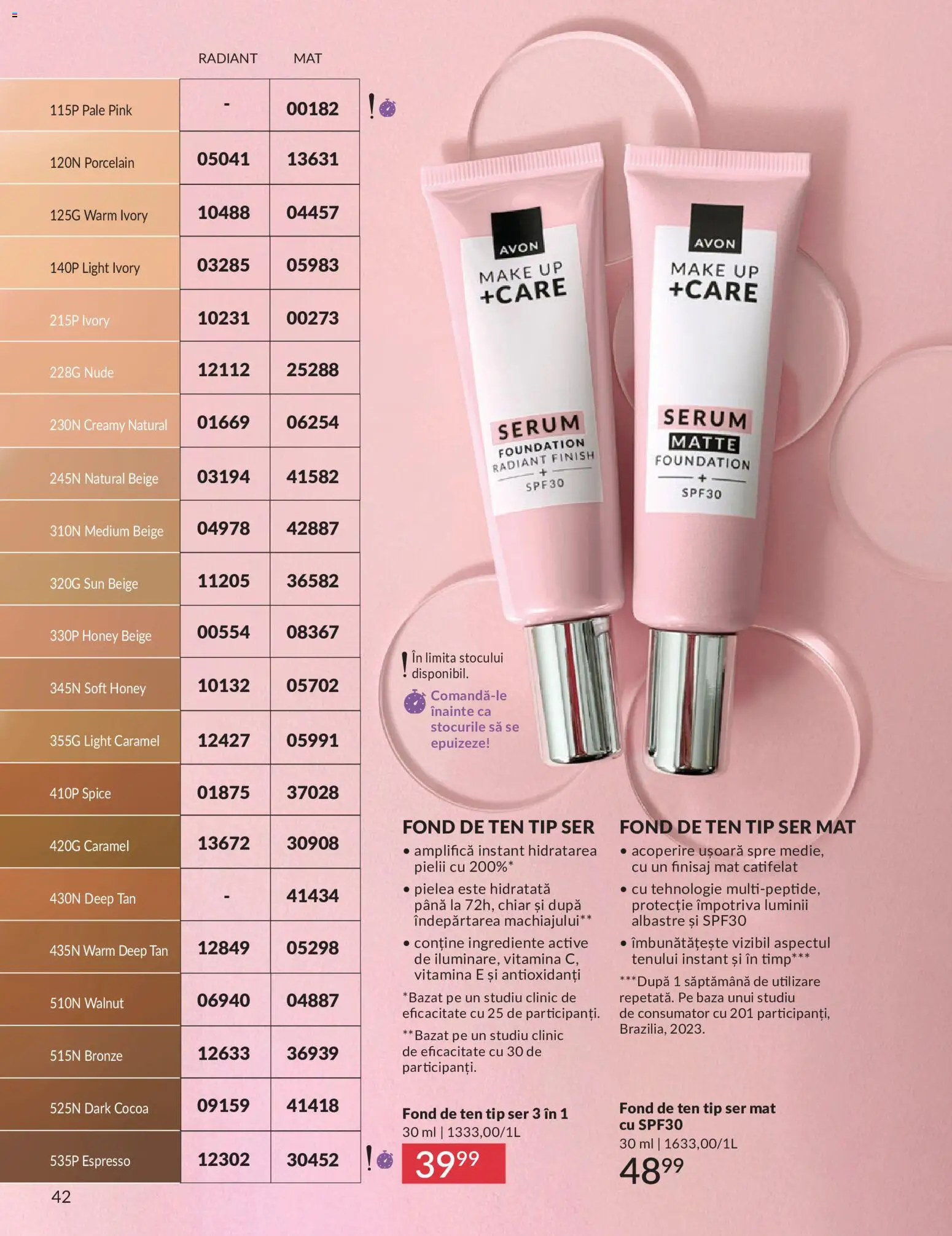 Catalog Avon 1 - 29 Iunie 2026 | Pagina 44 | Produse: Fond de ten, Serum