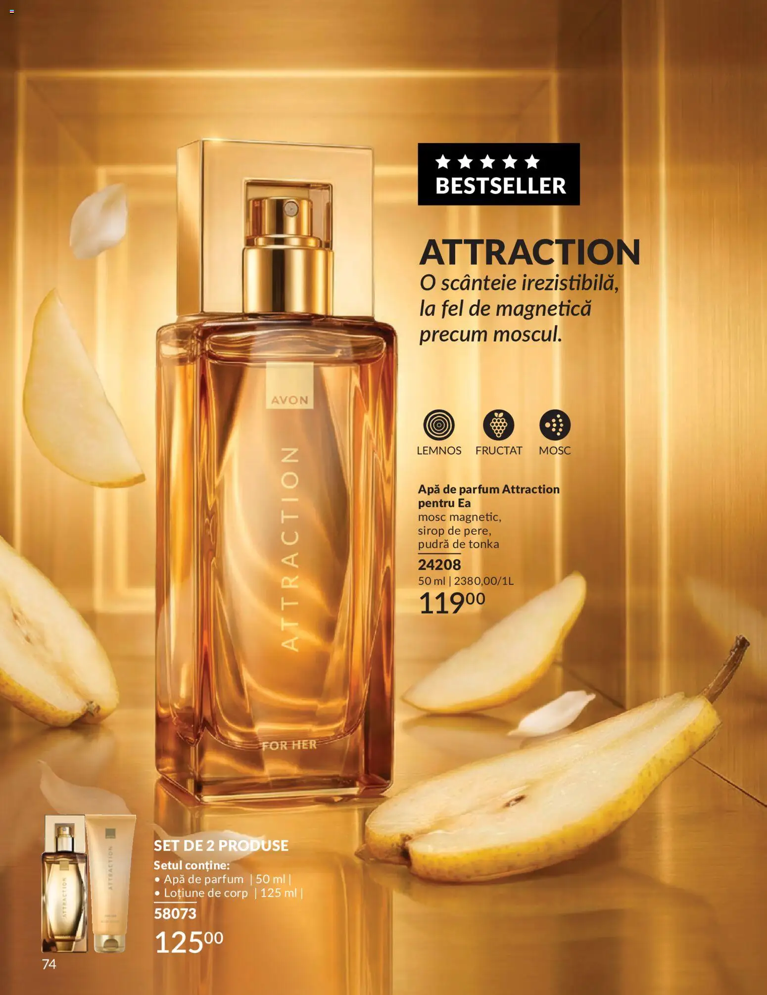 Catalog Avon 1 - 29 Iunie 2026 | Pagina 76 | Produse: Apă de parfum, Body, Pudră, Sirop
