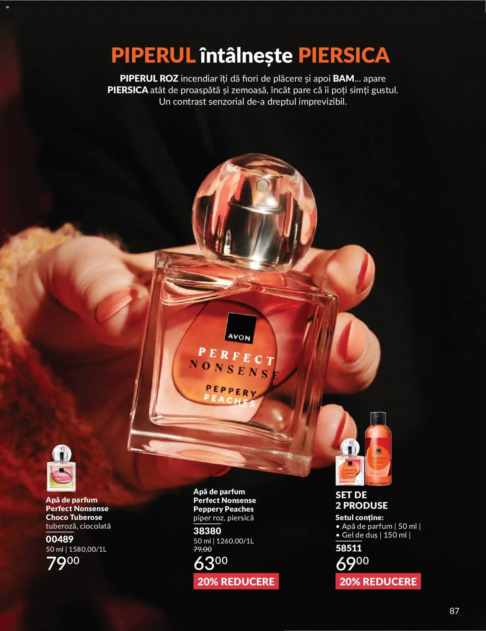 Catalog Avon 1 - 29 Iunie 2026 | Pagina 89 | Produse: Piersică, Ciocolată, Apă, Piper