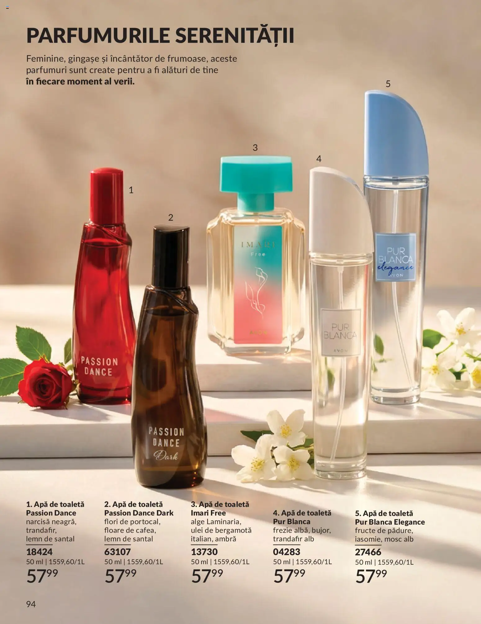 Catalog Avon 1 - 29 Iunie 2026 | Pagina 96 | Produse: Toaletă, Apă de toaletă, Ulei, Fructe