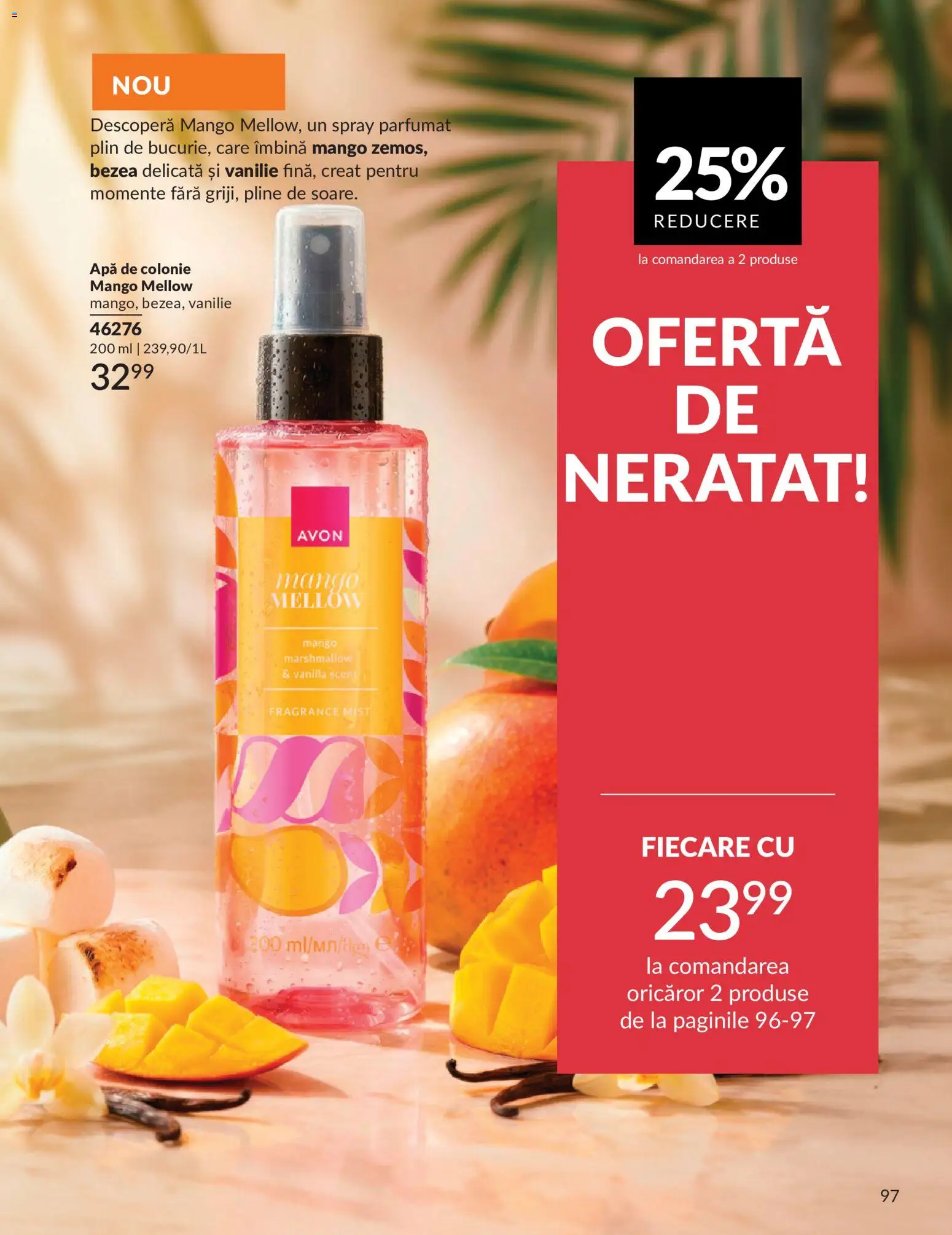 Catalog Avon 1 - 29 Iunie 2026 | Pagina 99 | Produse: Apă, Mango