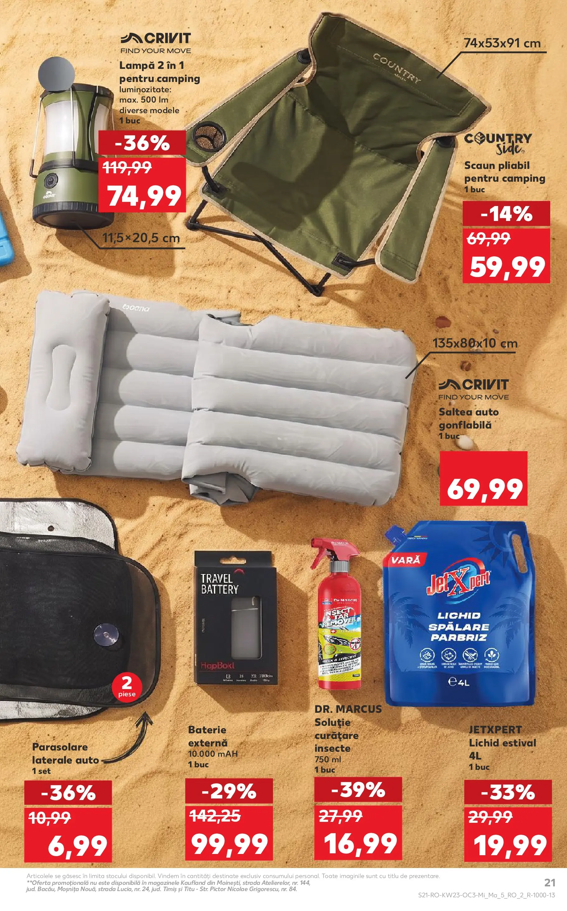 Catalog Kaufland 3 - 8 Iunie 2026 | Pagina 21 | Produse: Saltea, Scaun, Baterie, Lampă