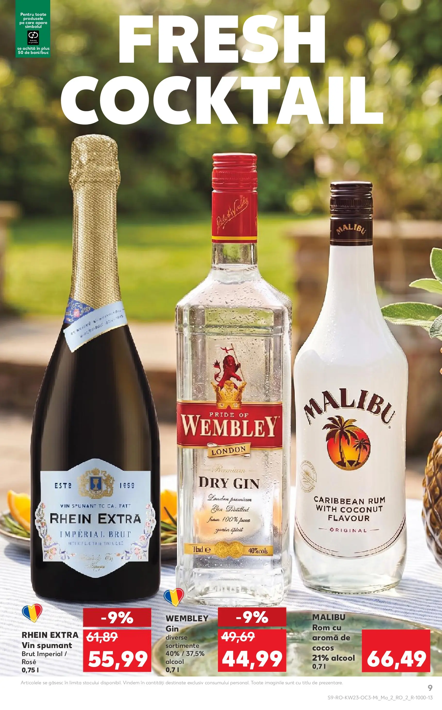Catalog Kaufland 3 - 8 Iunie 2026 | Pagina 9 | Produse: Vin, Cocktail, Rom, Gin