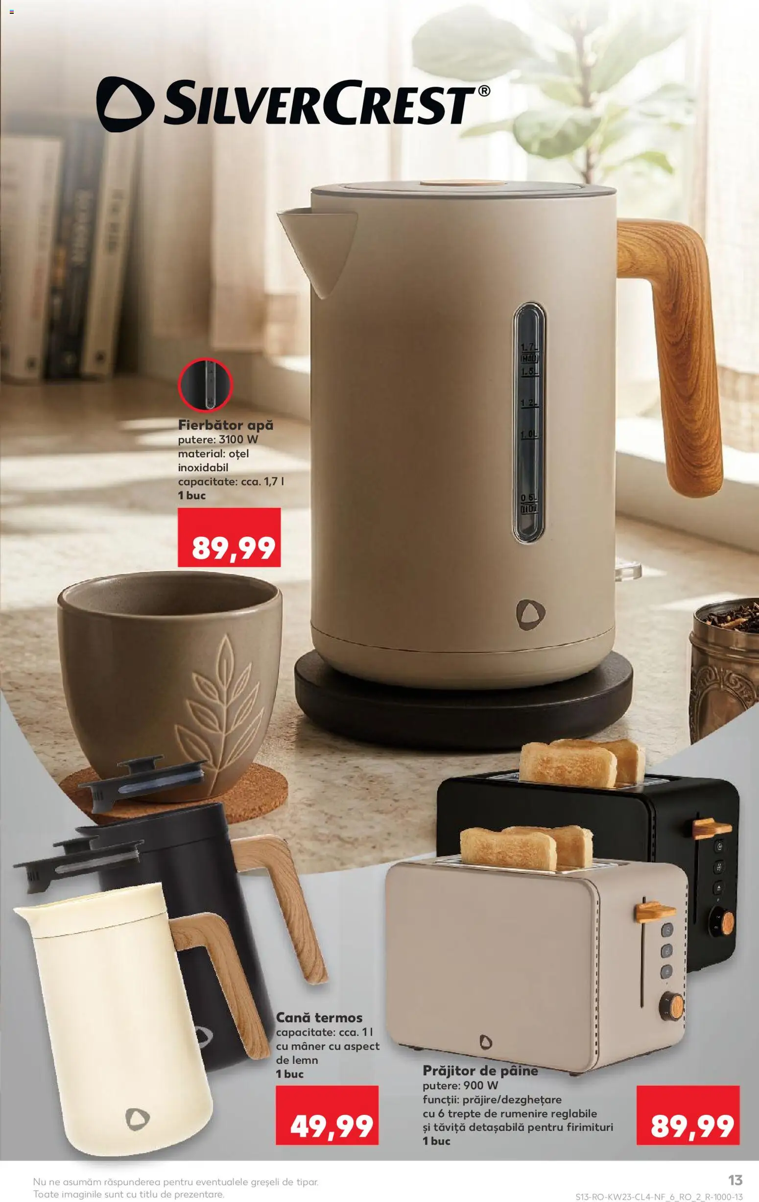 Catalog Kaufland 3 - 8 Iunie 2026 | Pagina 13 | Produse: Toaster, Termos, Pâine, Apă
