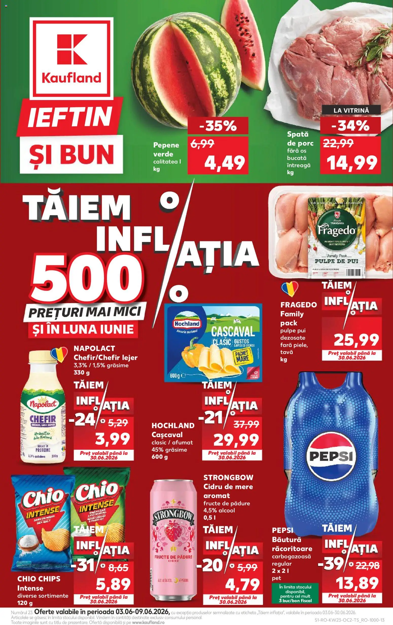 Catalog Kaufland 3 - 8 Iunie 2026 | Pagina 1 | Produse: Masaüstü kılıfı, Hacıyatmaz Kedi Oyuncağı, Kefir, Mere