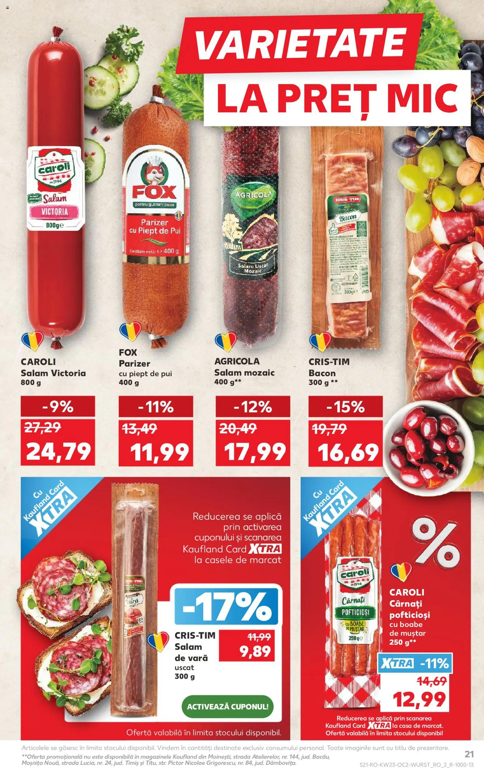 Catalog Kaufland 3 - 8 Iunie 2026 | Pagina 21 | Produse: Salam, Parizer, Muștar, Cârnați