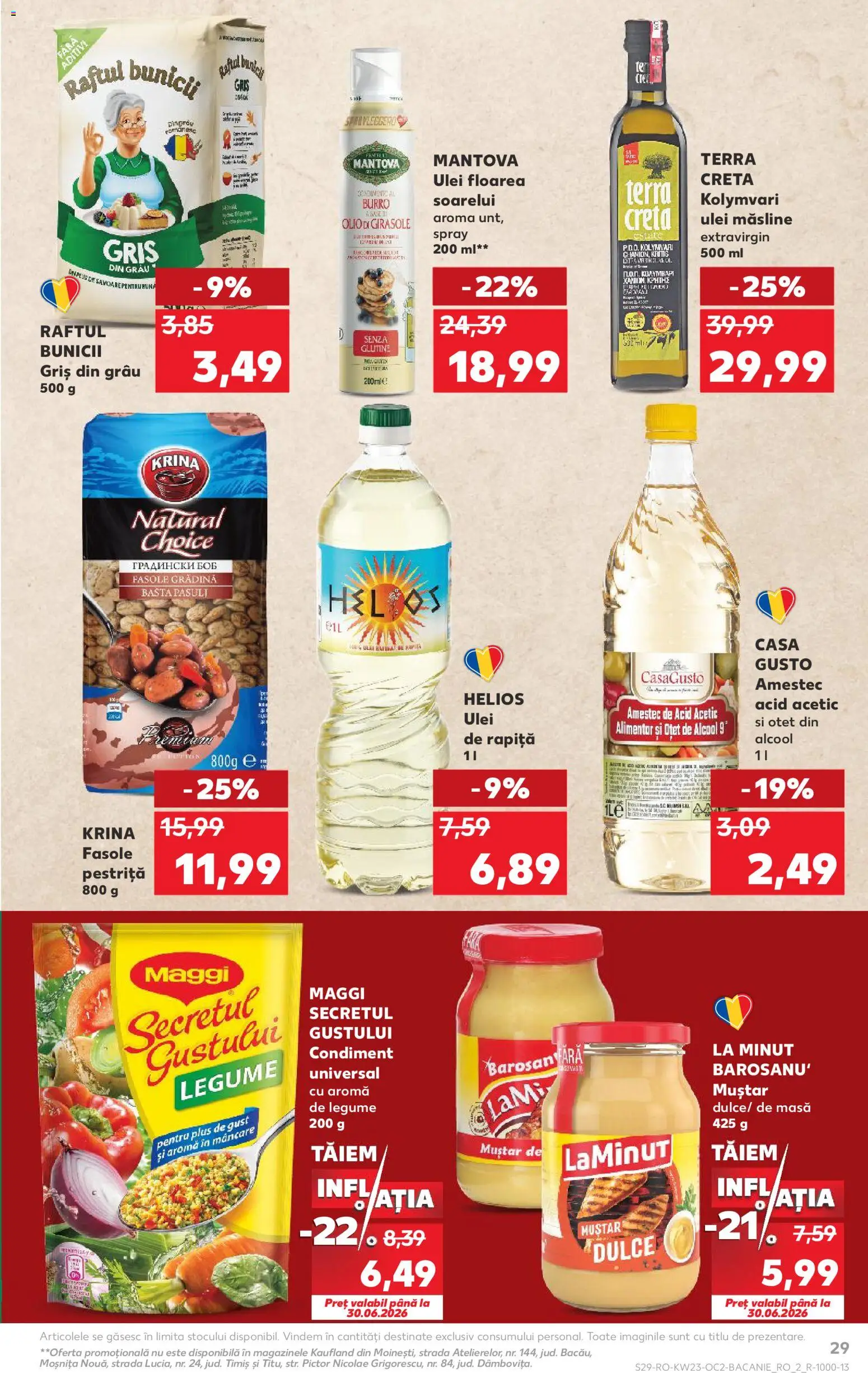 Catalog Kaufland 3 - 8 Iunie 2026 | Pagina 29 | Produse: Masă, Oțet, Muștar, Bant