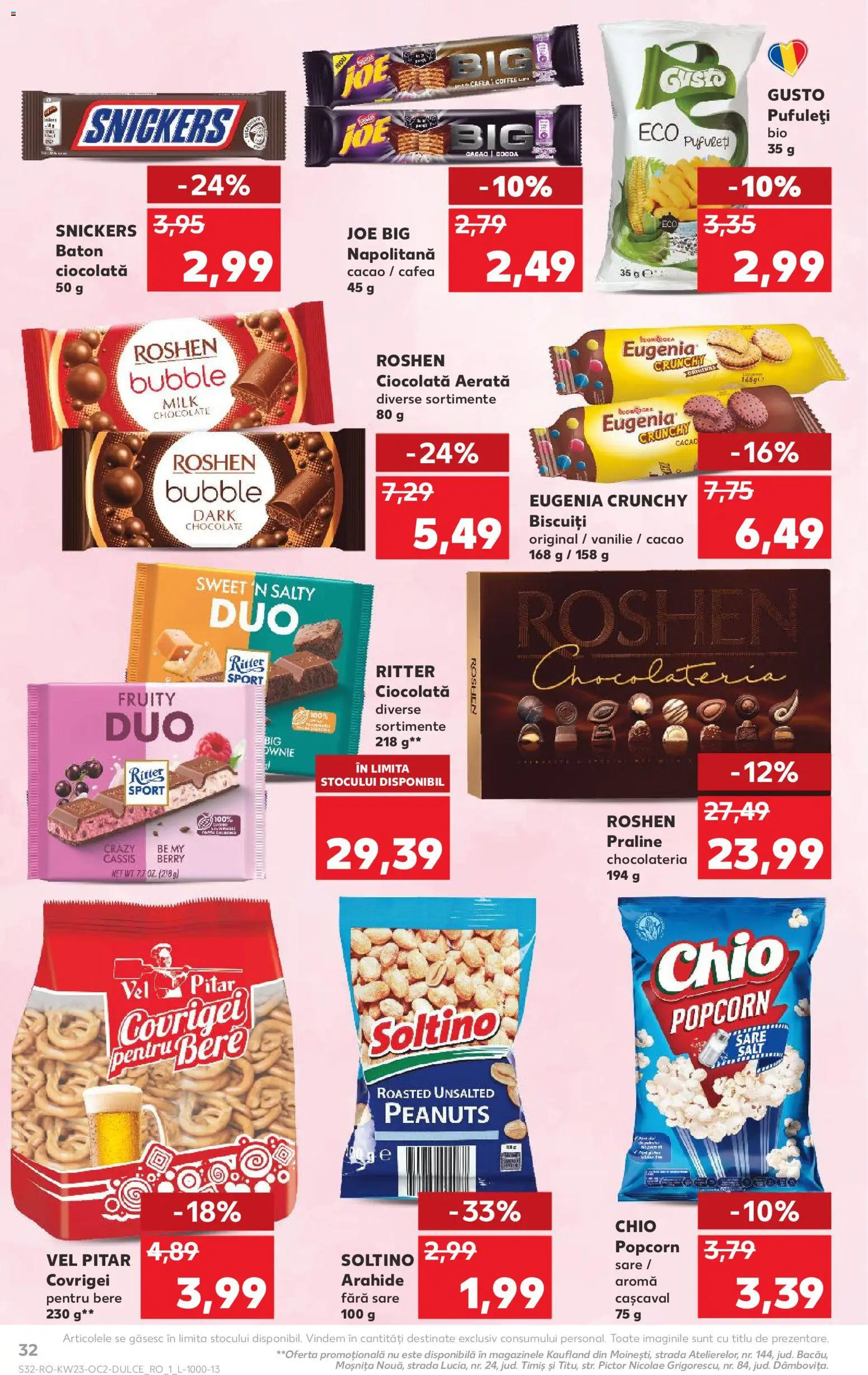 Catalog Kaufland 3 - 8 Iunie 2026 | Pagina 32 | Produse: Covrigei, Cafea, Pufuleți, Biscuiți