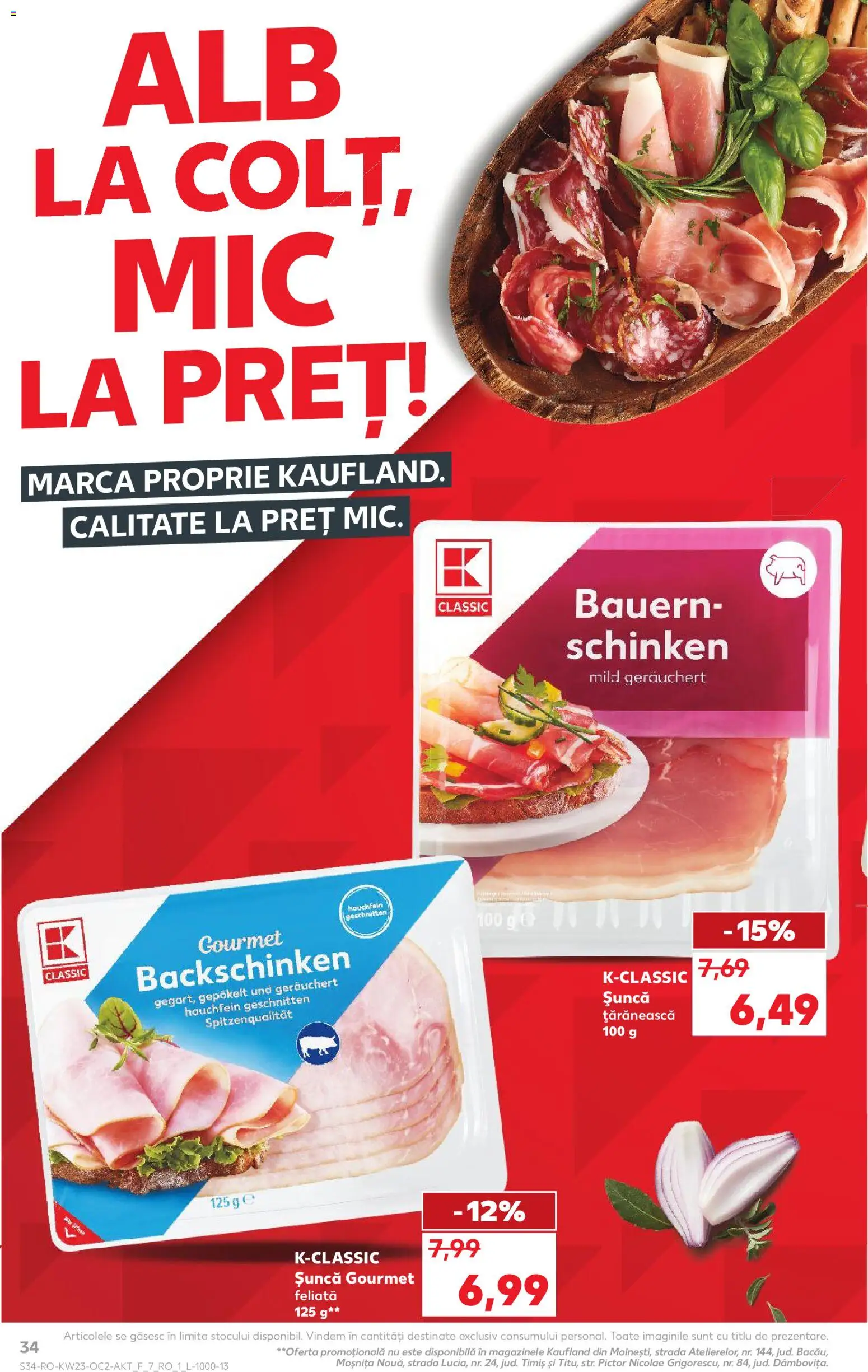 Catalog Kaufland 3 - 8 Iunie 2026 | Pagina 34 | Produse: Șuncă