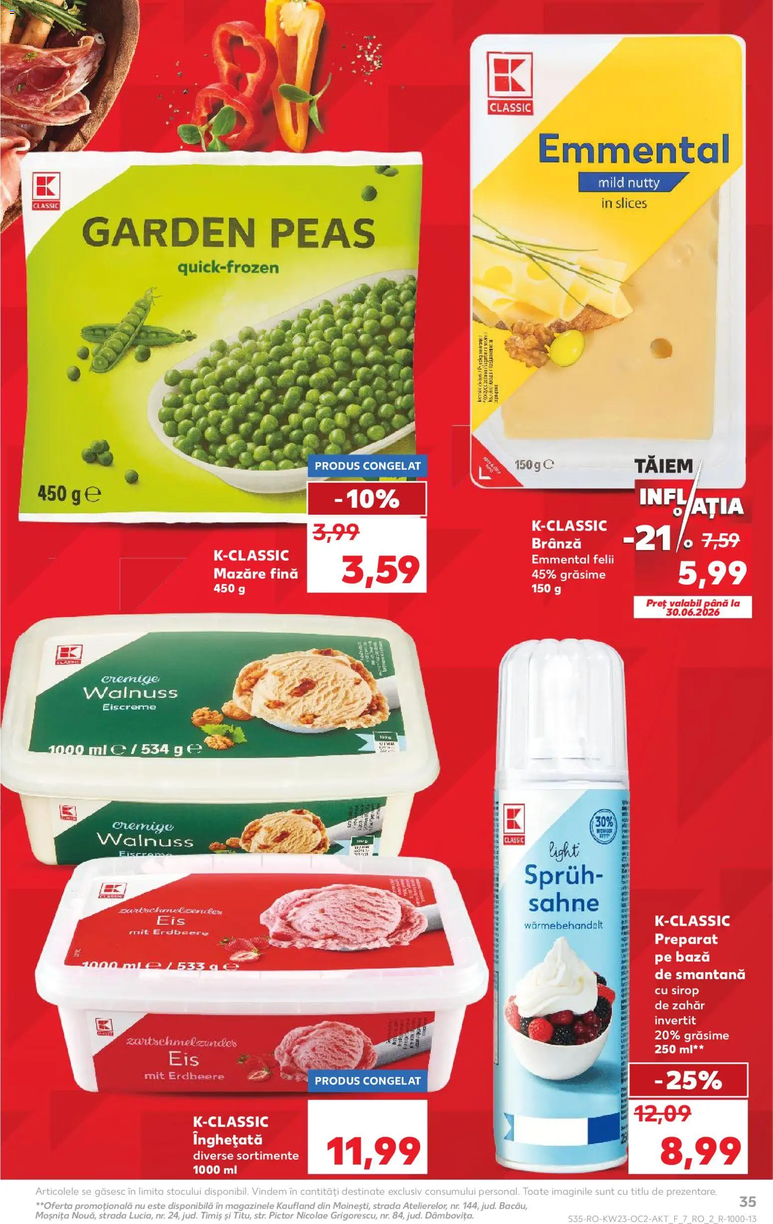 Catalog Kaufland 3 - 8 Iunie 2026 | Pagina 35 | Produse: Mazăre, Sirop, Smântână, Zahăr