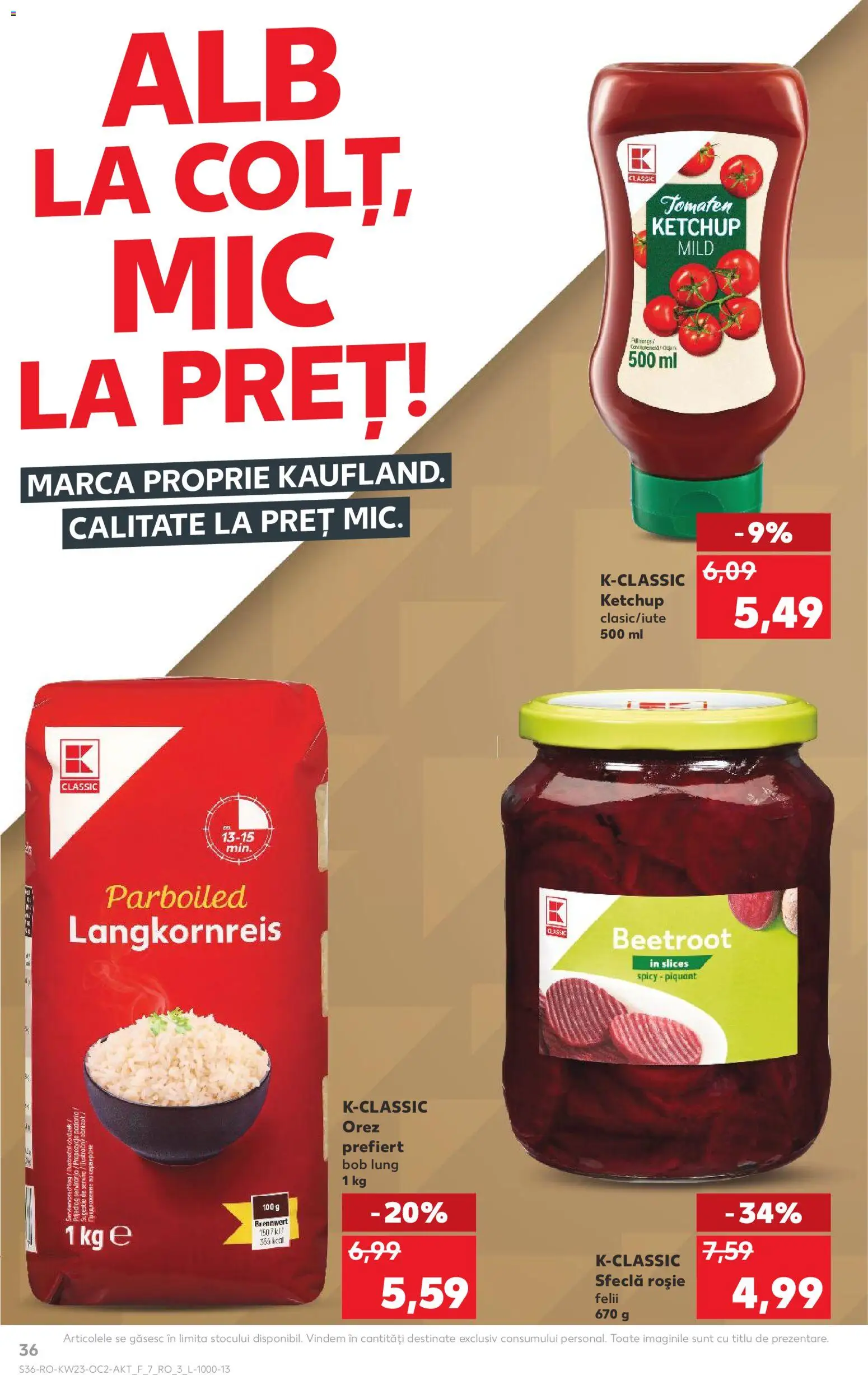 Catalog Kaufland 3 - 8 Iunie 2026 | Pagina 36 | Produse: Orez, Ketchup, Sfeclă