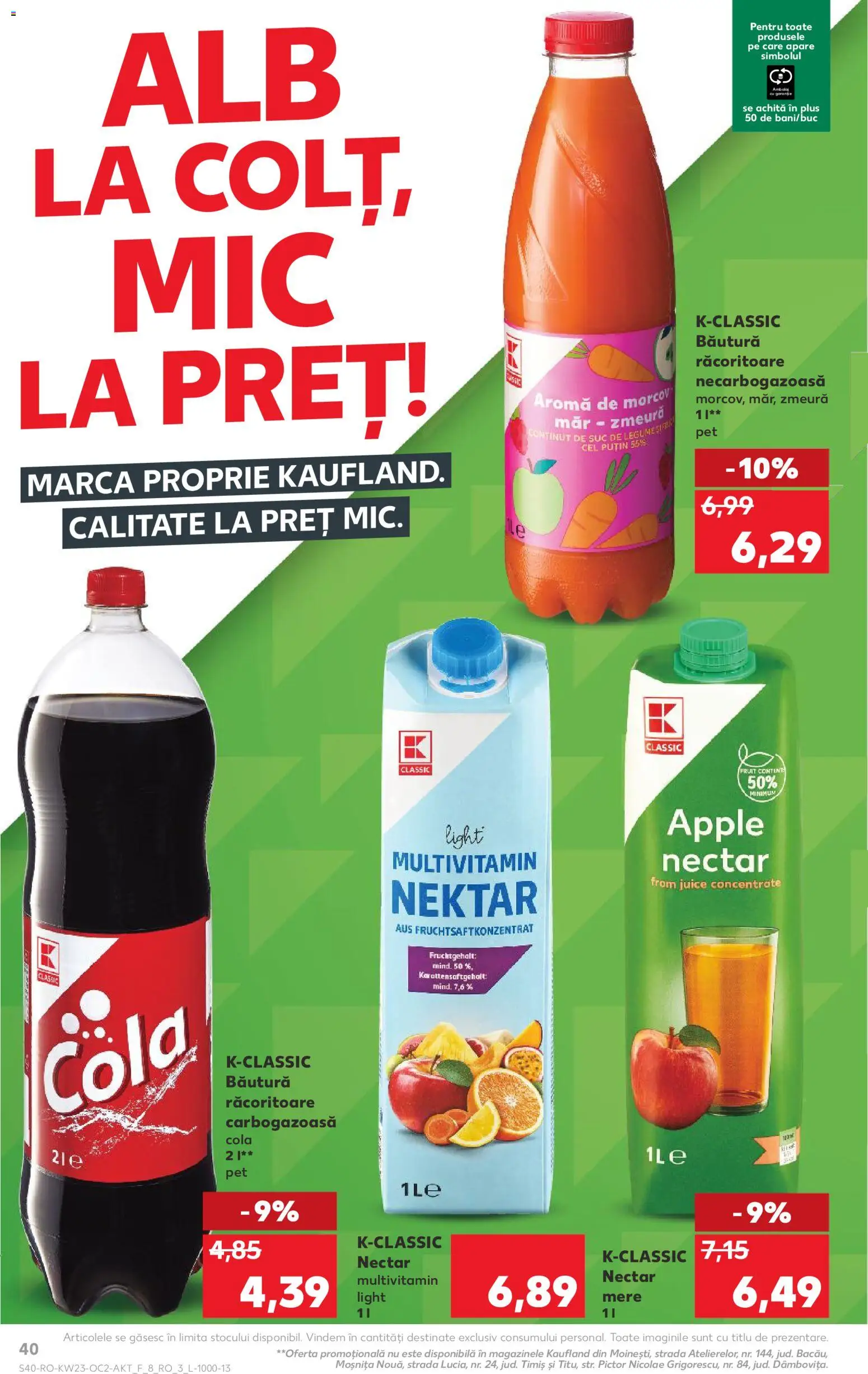 Catalog Kaufland 3 - 8 Iunie 2026 | Pagina 40 | Produse: Zmeură, Amerikan servis, Suc, Mere