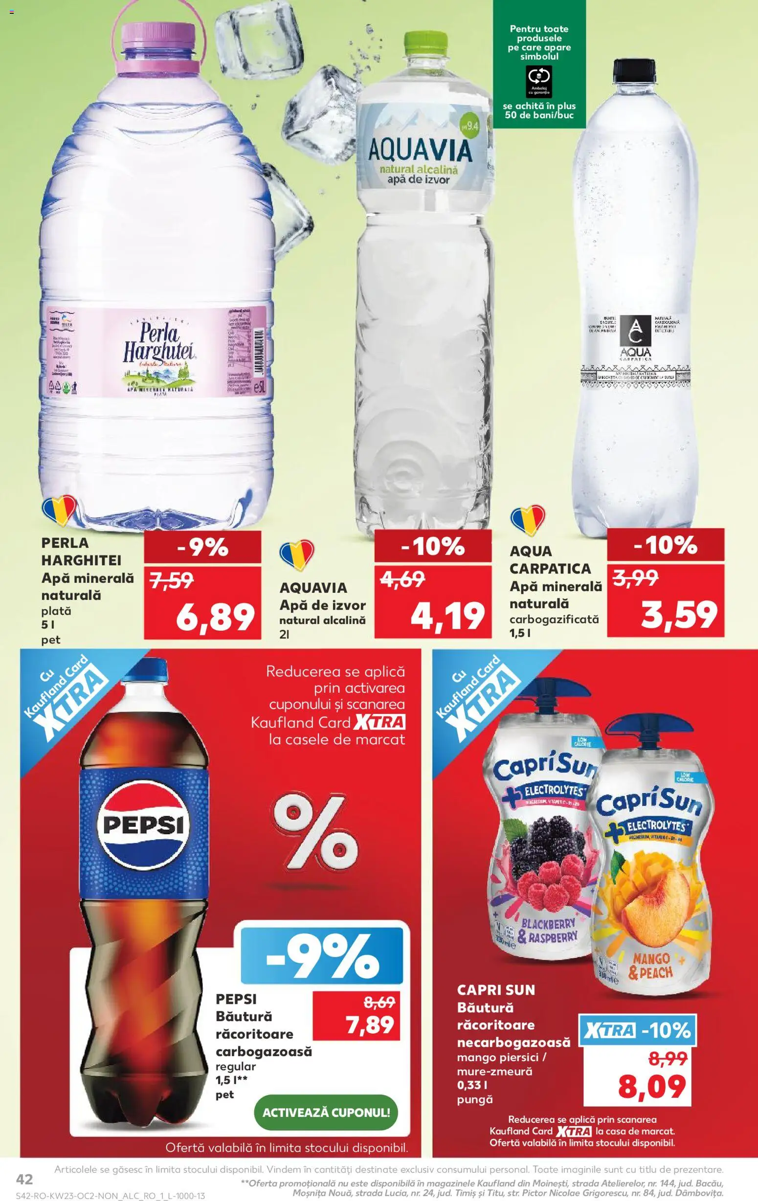 Catalog Kaufland 3 - 8 Iunie 2026 | Pagina 42 | Produse: Pungă, Yazı tahtası kalemi, Apă, Mango