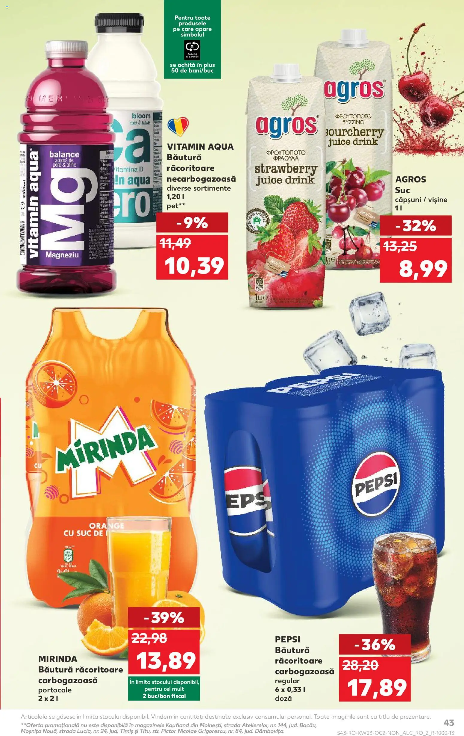 Catalog Kaufland 3 - 8 Iunie 2026 | Pagina 43 | Produse: Afine, Suc, Portocale, Căpșuni