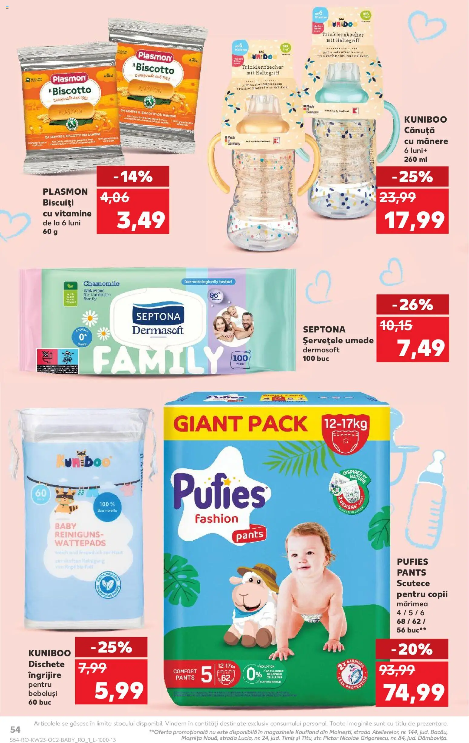 Catalog Kaufland 3 - 8 Iunie 2026 | Pagina 54 | Produse: Pirinç gevreği, Șervețele umede, Biscuiți, Scutece