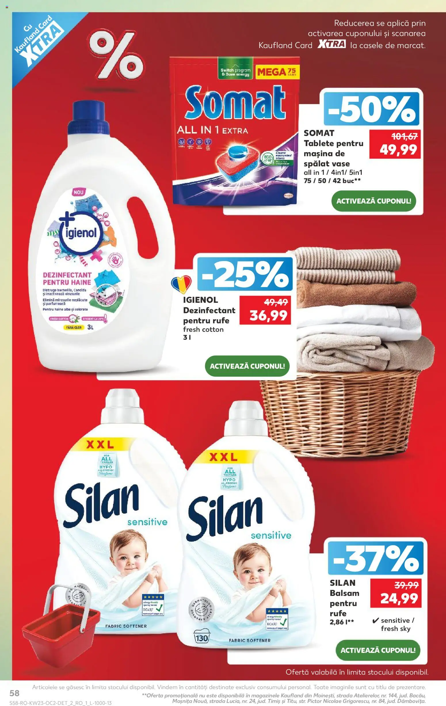 Catalog Kaufland 3 - 8 Iunie 2026 | Pagina 58 | Produse: Mașină De Spălat, Balsam, Yorgan, Haine