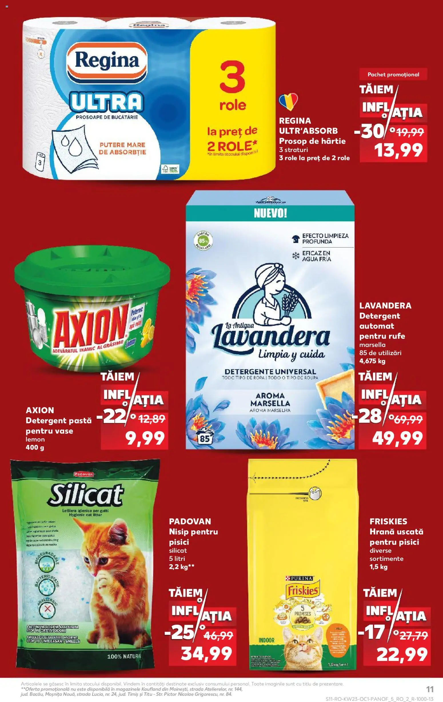 Catalog Kaufland 3 - 29 Iunie 2026 | Pagina 11 | Produse: Prosoape de bucătărie, Kedi Ödül Oyuncakları, Bucătărie, Role