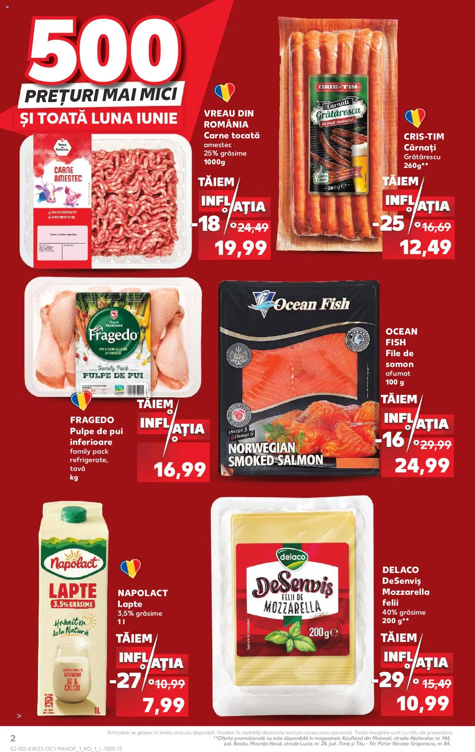 Catalog Kaufland 3 - 29 Iunie 2026 | Pagina 2 | Produse: Light Kedi Konservesi, Lapte, Carne tocată, Cârnați