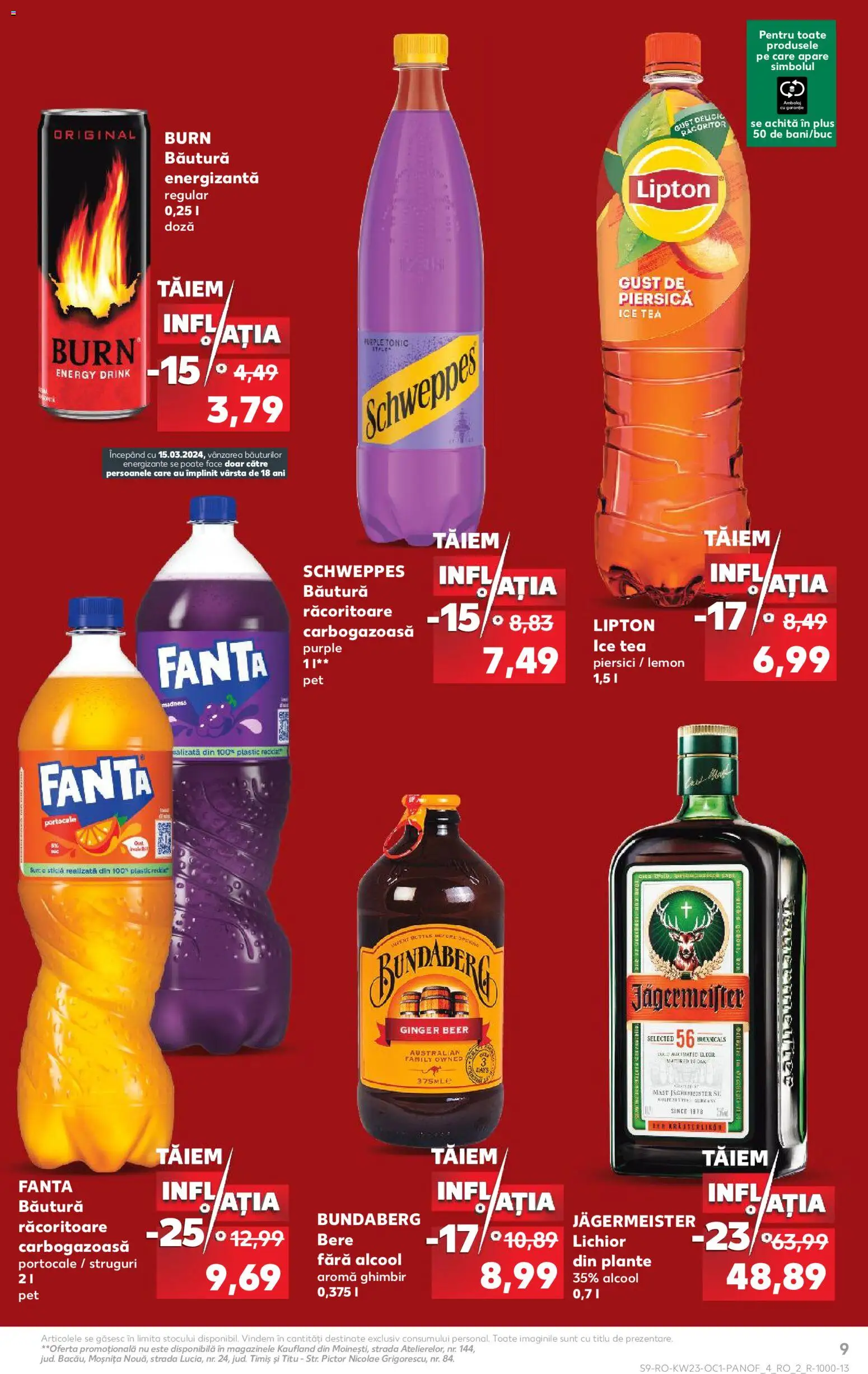 Catalog Kaufland 3 - 29 Iunie 2026 | Pagina 9 | Produse: Piersică, Elixir, Portocale, Ice tea