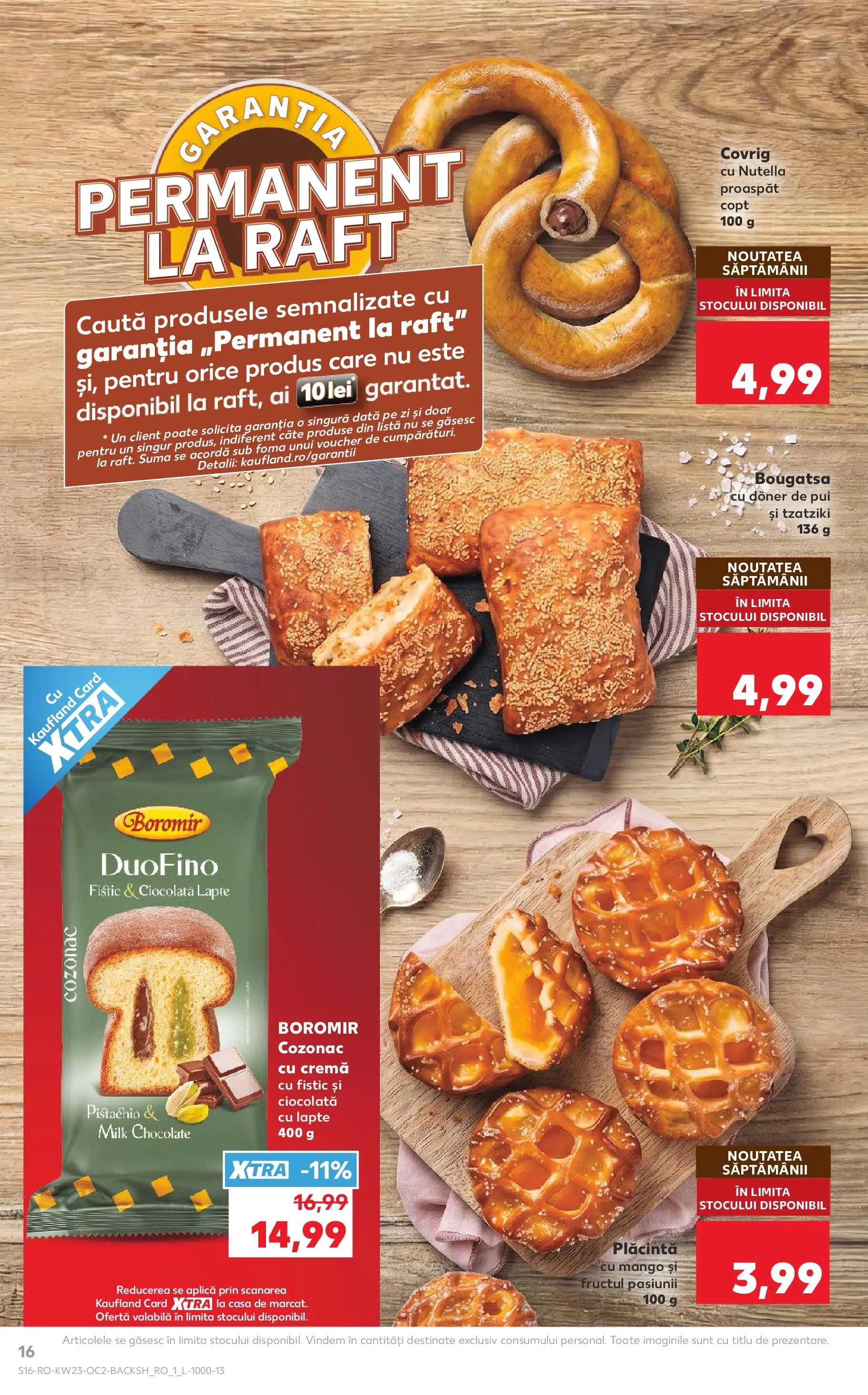 Catalog Kaufland 3 - 8 Iunie 2026 | Pagina 16 | Produse: Plăcintă, Ciocolată, Fistic, Mango