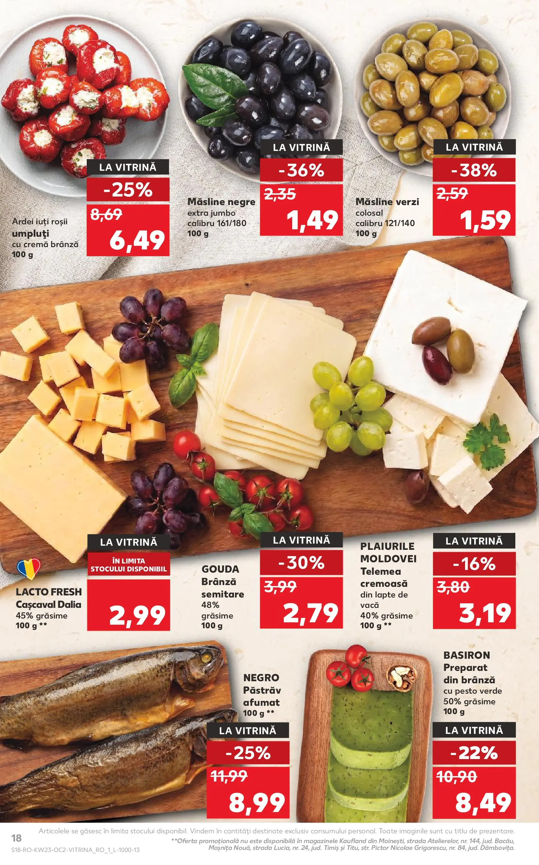 Catalog Kaufland 3 - 8 Iunie 2026 | Pagina 18 | Produse: Cașcaval, Măsline, Ardei, Gouda