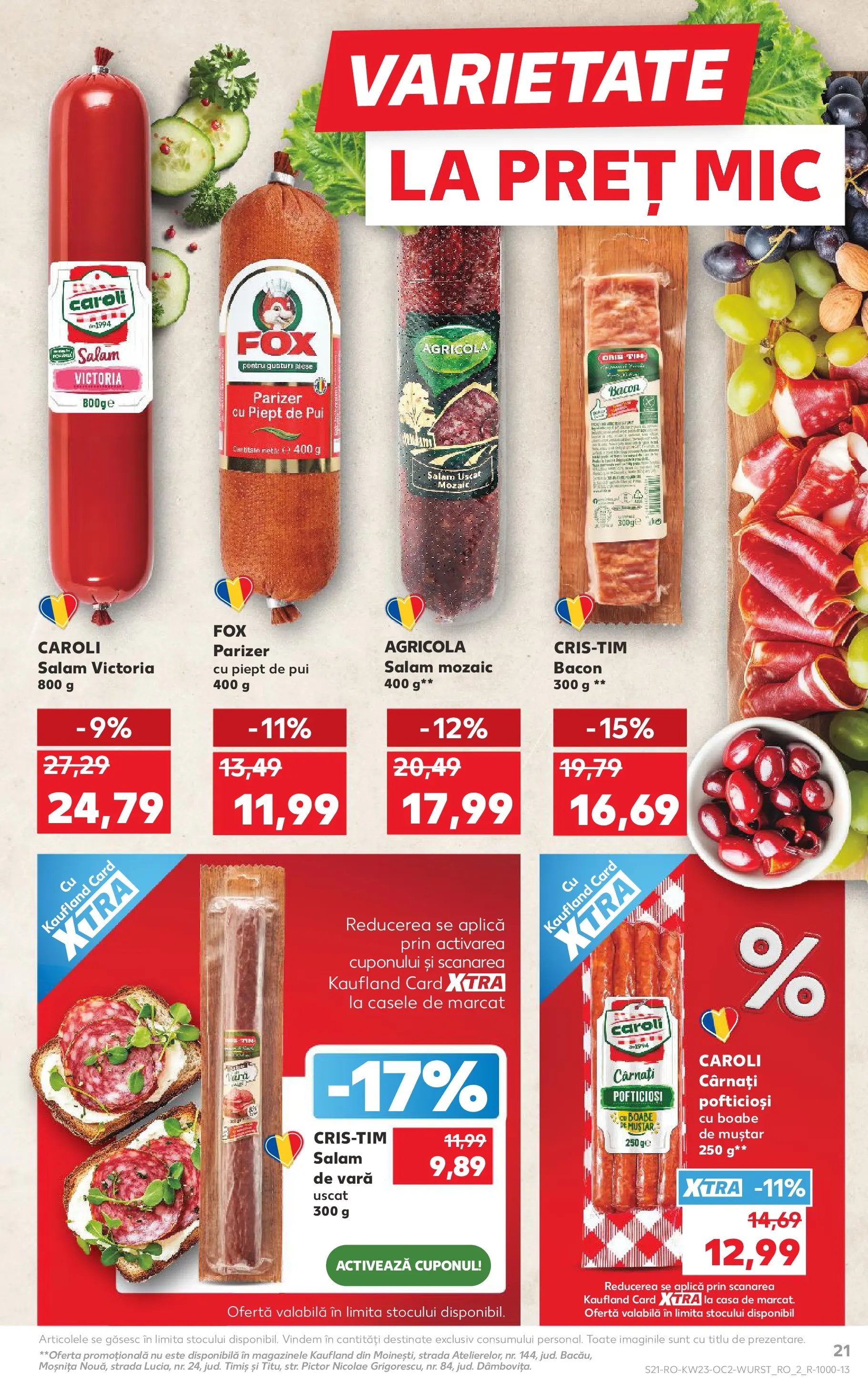 Catalog Kaufland 3 - 8 Iunie 2026 | Pagina 21 | Produse: Hacıyatmaz Kedi Oyuncağı, Parizer, Muștar, Cârnați