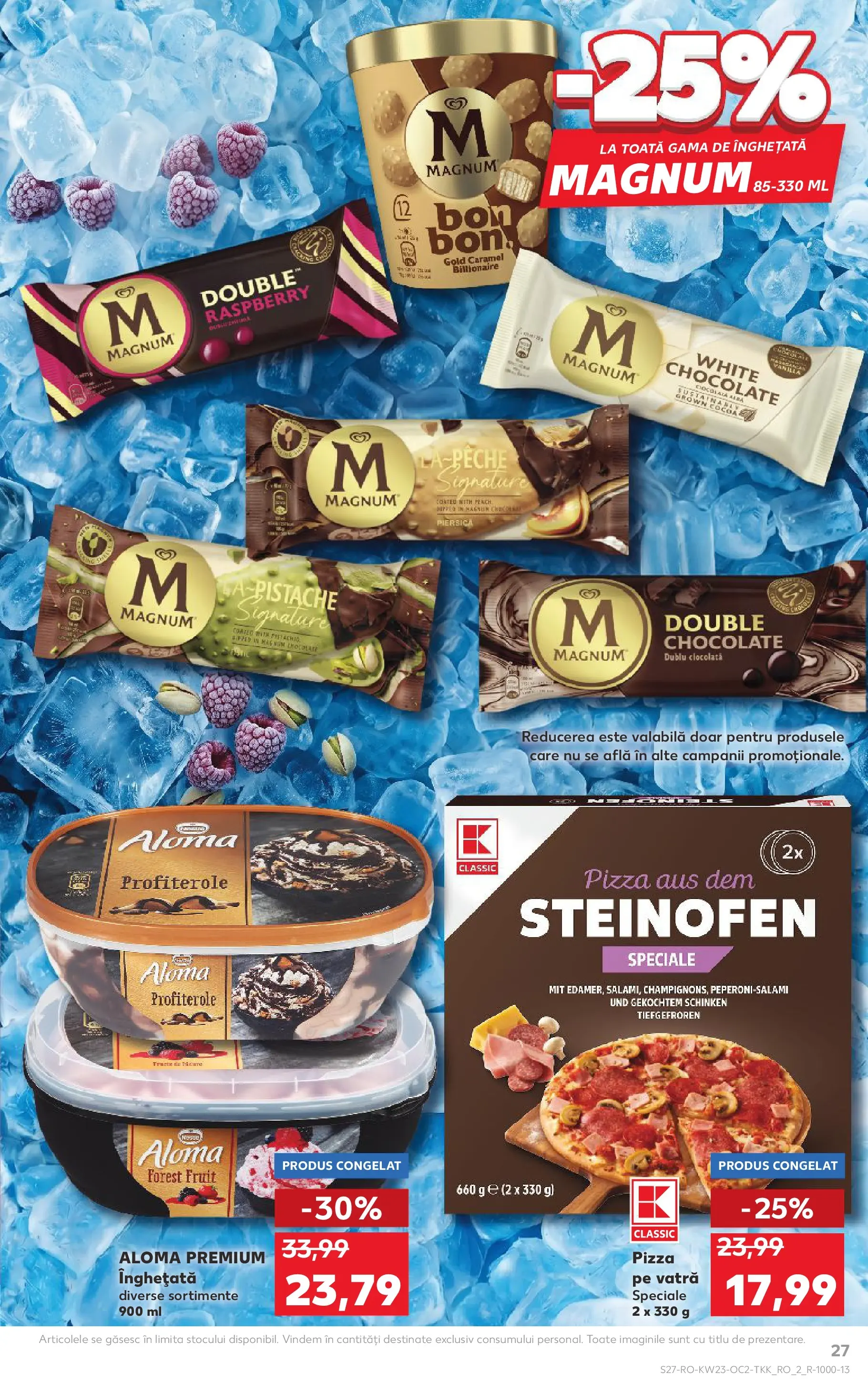 Catalog Kaufland 3 - 8 Iunie 2026 | Pagina 27 | Produse: Ciocolată, Pizza, Înghețată