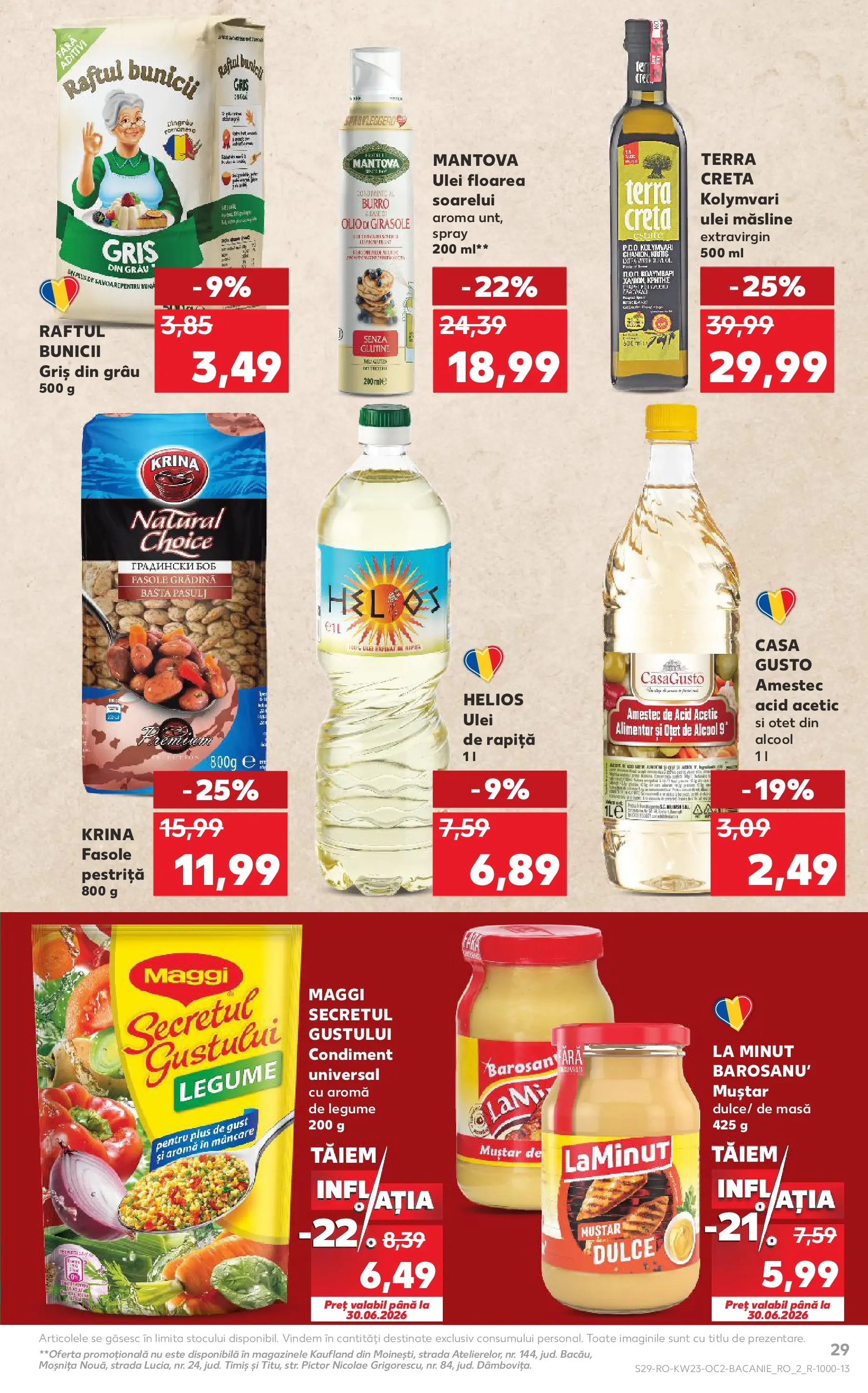 Catalog Kaufland 3 - 8 Iunie 2026 | Pagina 29 | Produse: Masă, Ulei, Oțet, Muștar
