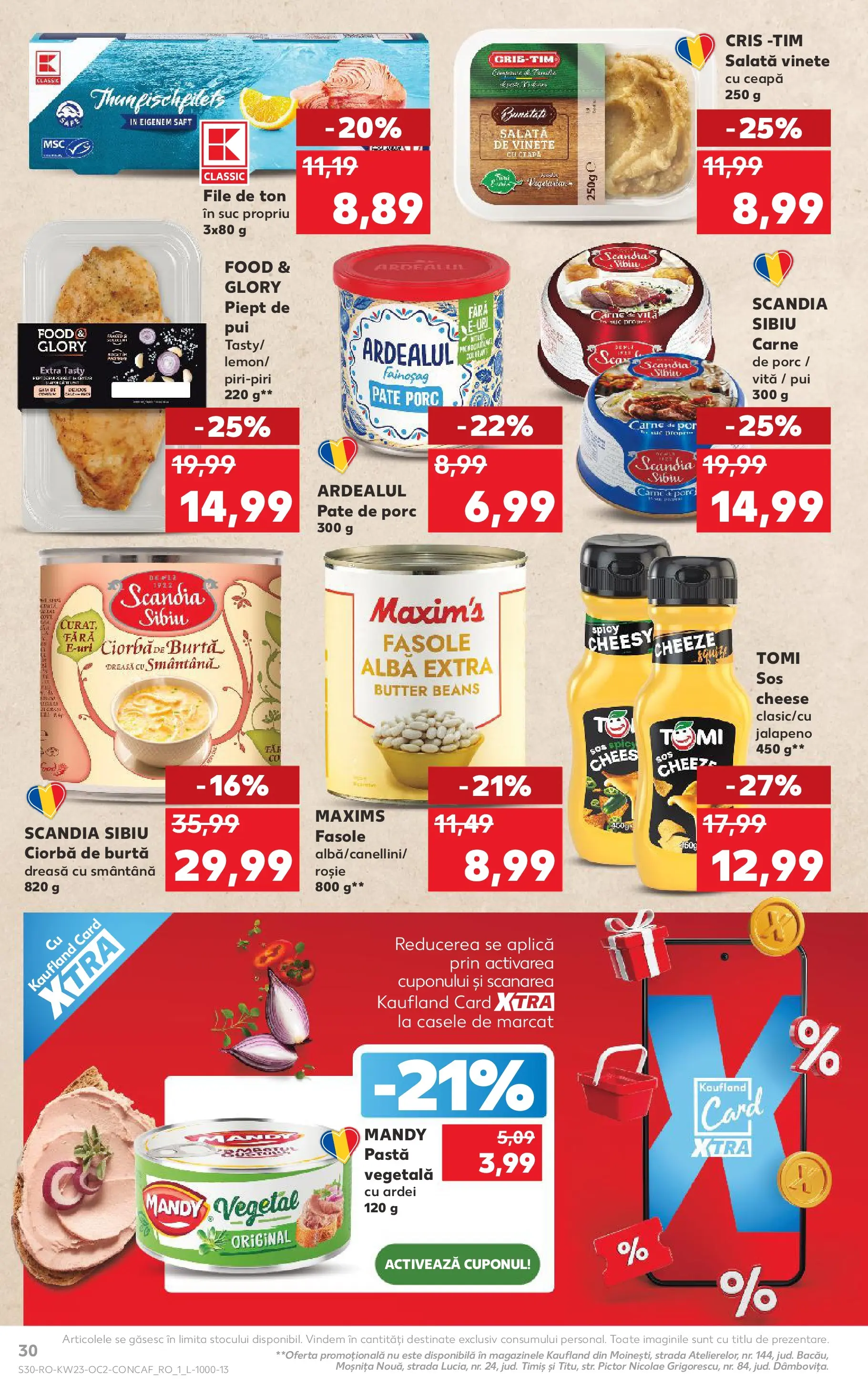 Catalog Kaufland 3 - 8 Iunie 2026 | Pagina 30 | Produse: Suc, Smântână, Ceapă, Sos