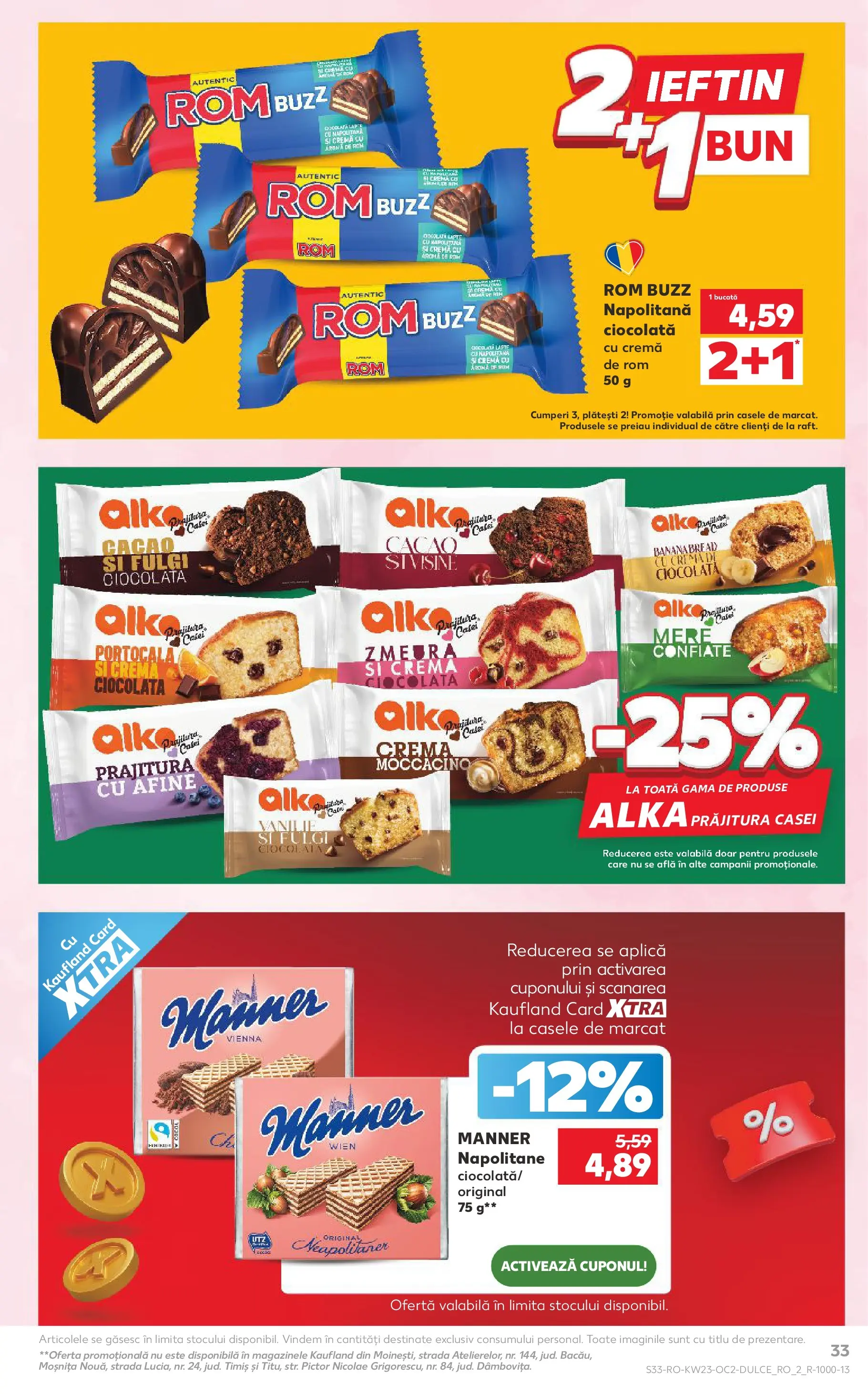 Catalog Kaufland 3 - 8 Iunie 2026 | Pagina 33 | Produse: Afine, Prăjitură, Cremă, Cacao