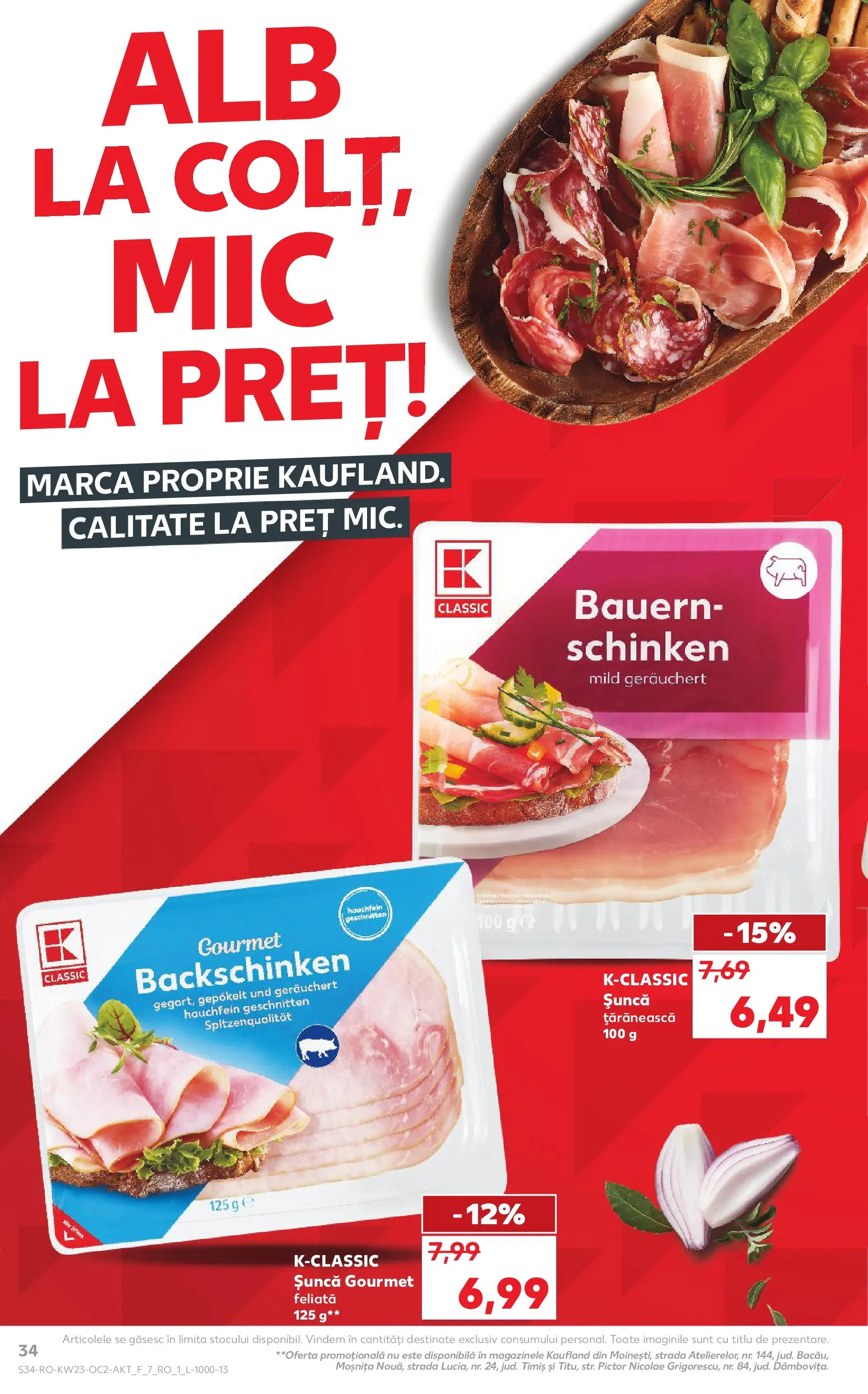 Catalog Kaufland 3 - 8 Iunie 2026 | Pagina 34 | Produse: Șuncă