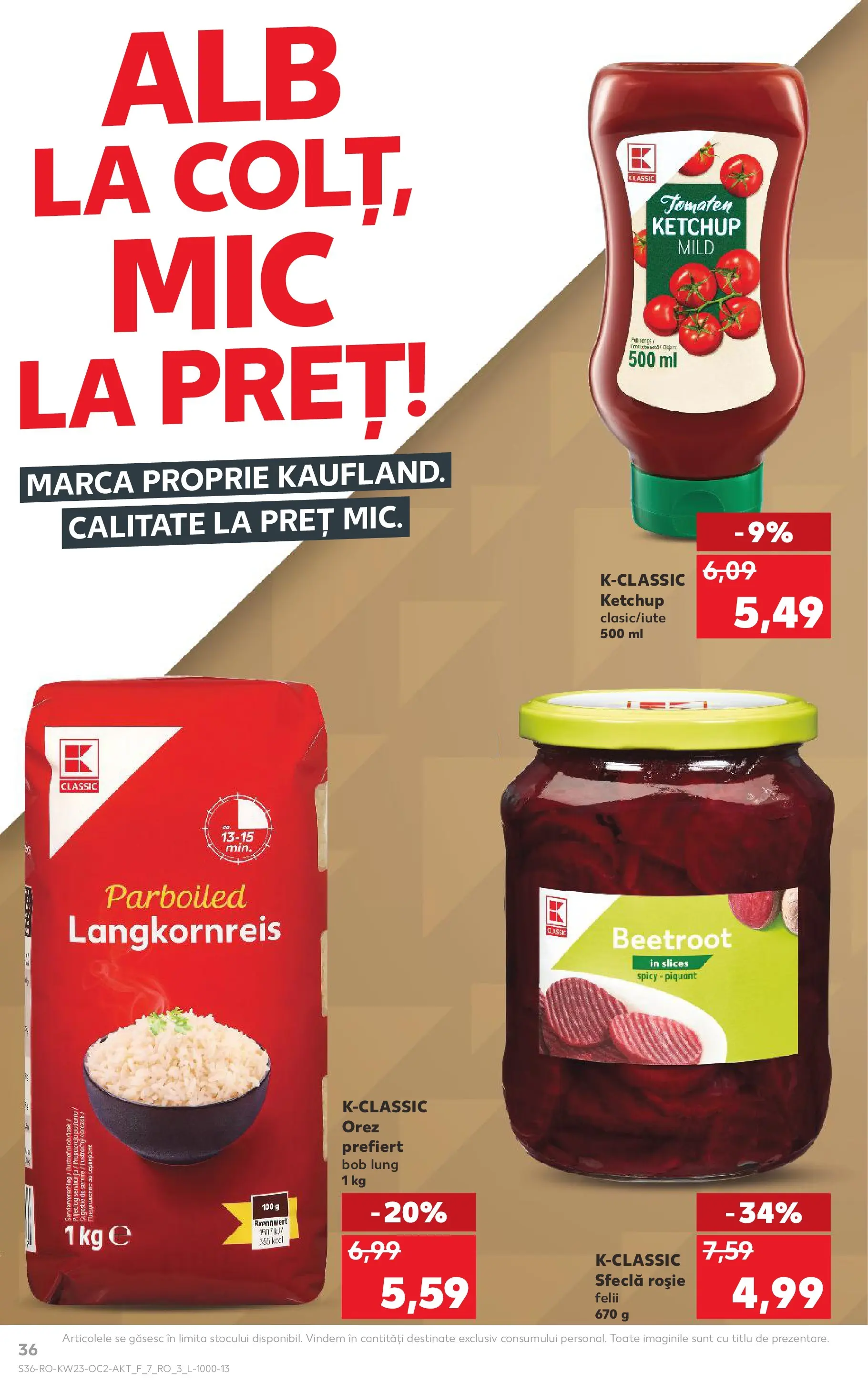 Catalog Kaufland 3 - 8 Iunie 2026 | Pagina 36 | Produse: Orez, Ketchup, Sfeclă