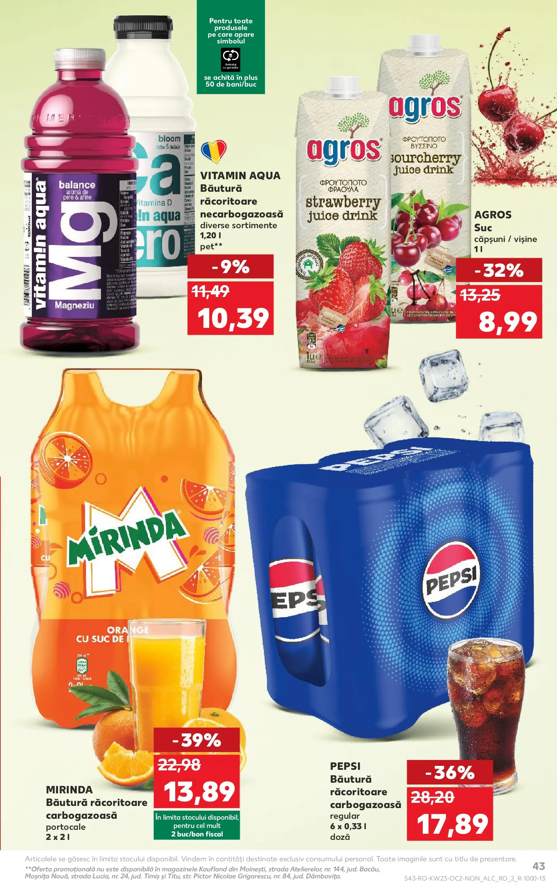 Catalog Kaufland 3 - 8 Iunie 2026 | Pagina 43 | Produse: Amerikan servis, Suc, Portocale, Căpșuni