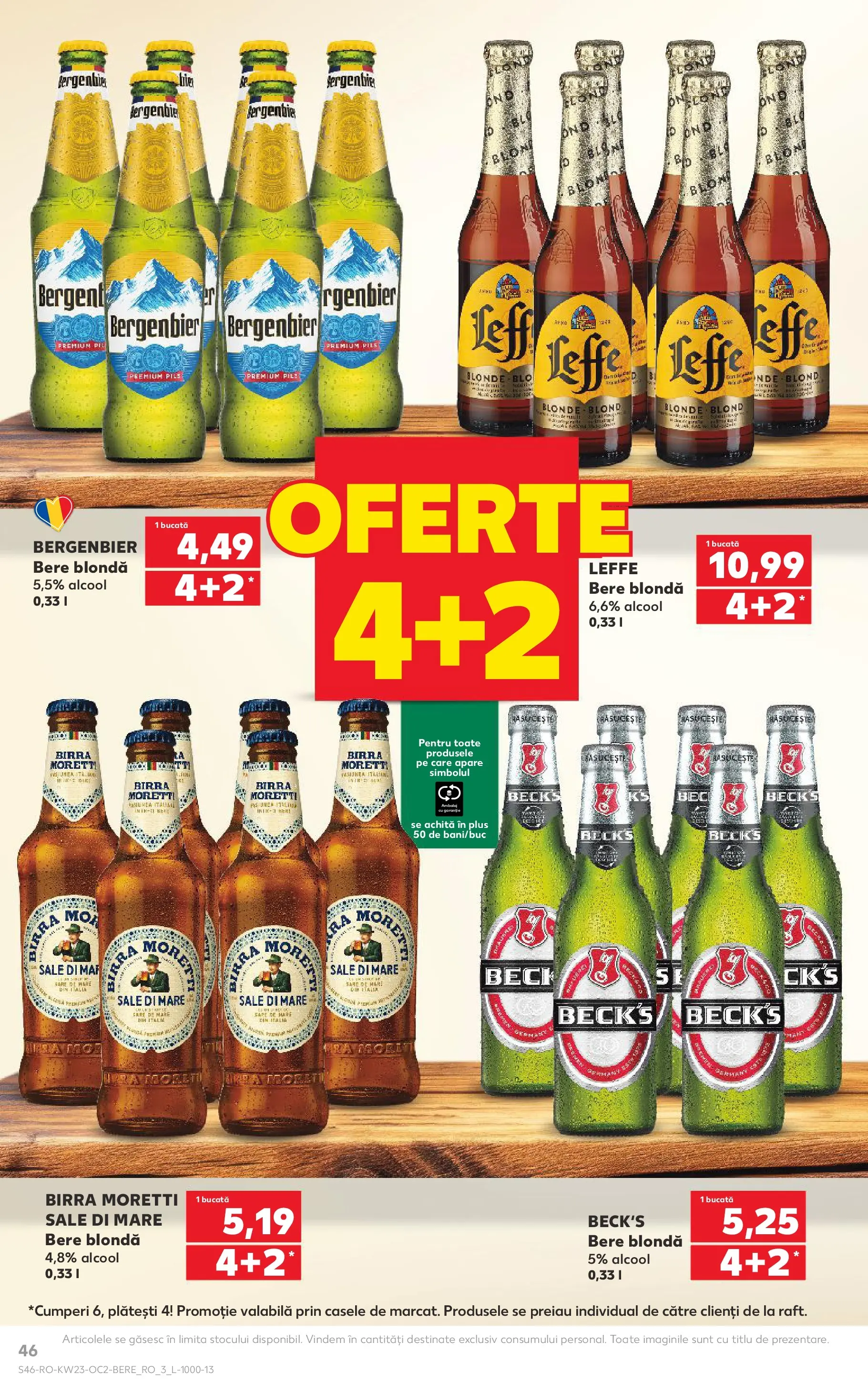 Catalog Kaufland 3 - 8 Iunie 2026 | Pagina 46 | Produse: Bere, Plastik Kulübe, Sare